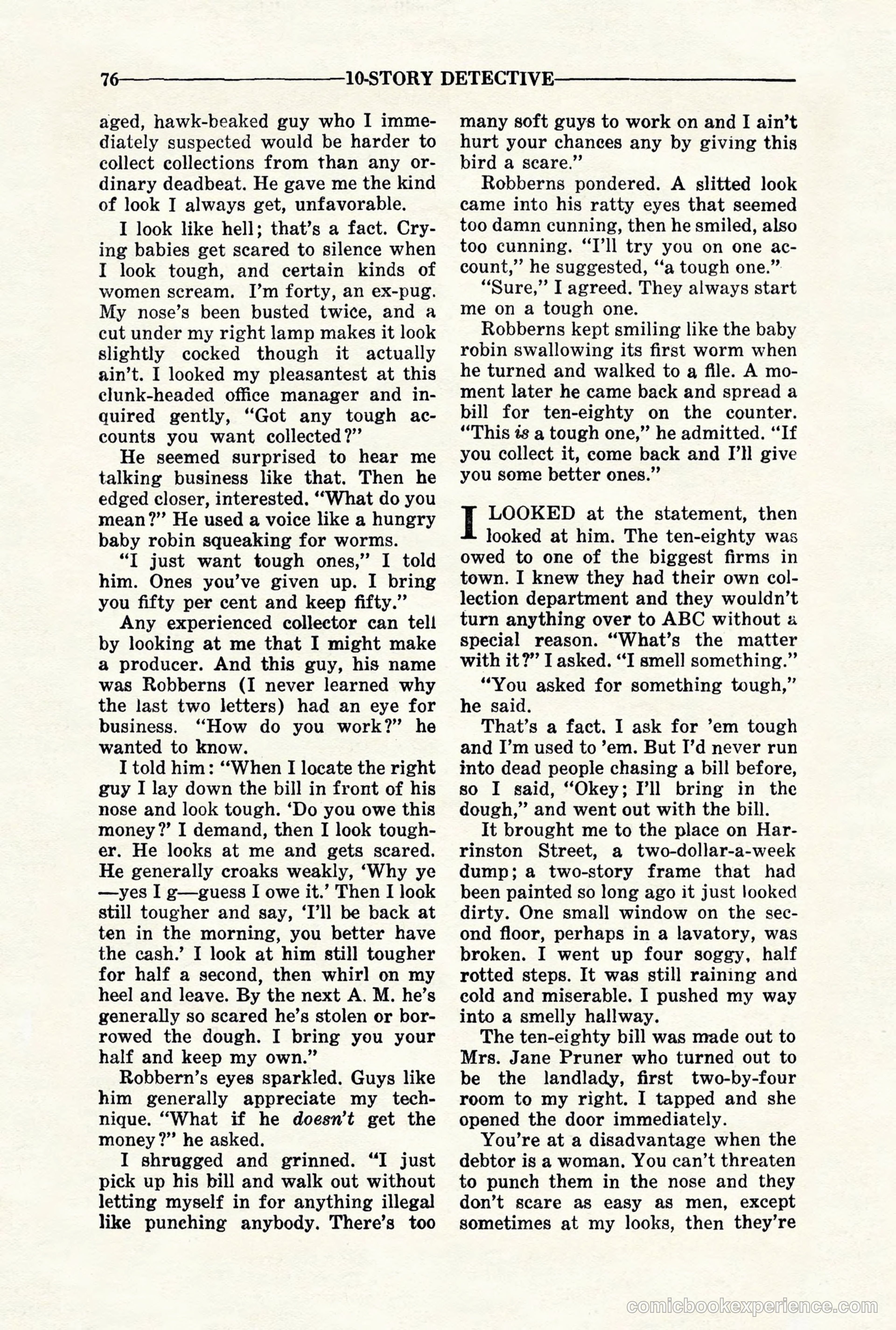 10-Story Detective, November 1942 — page 78 of 116