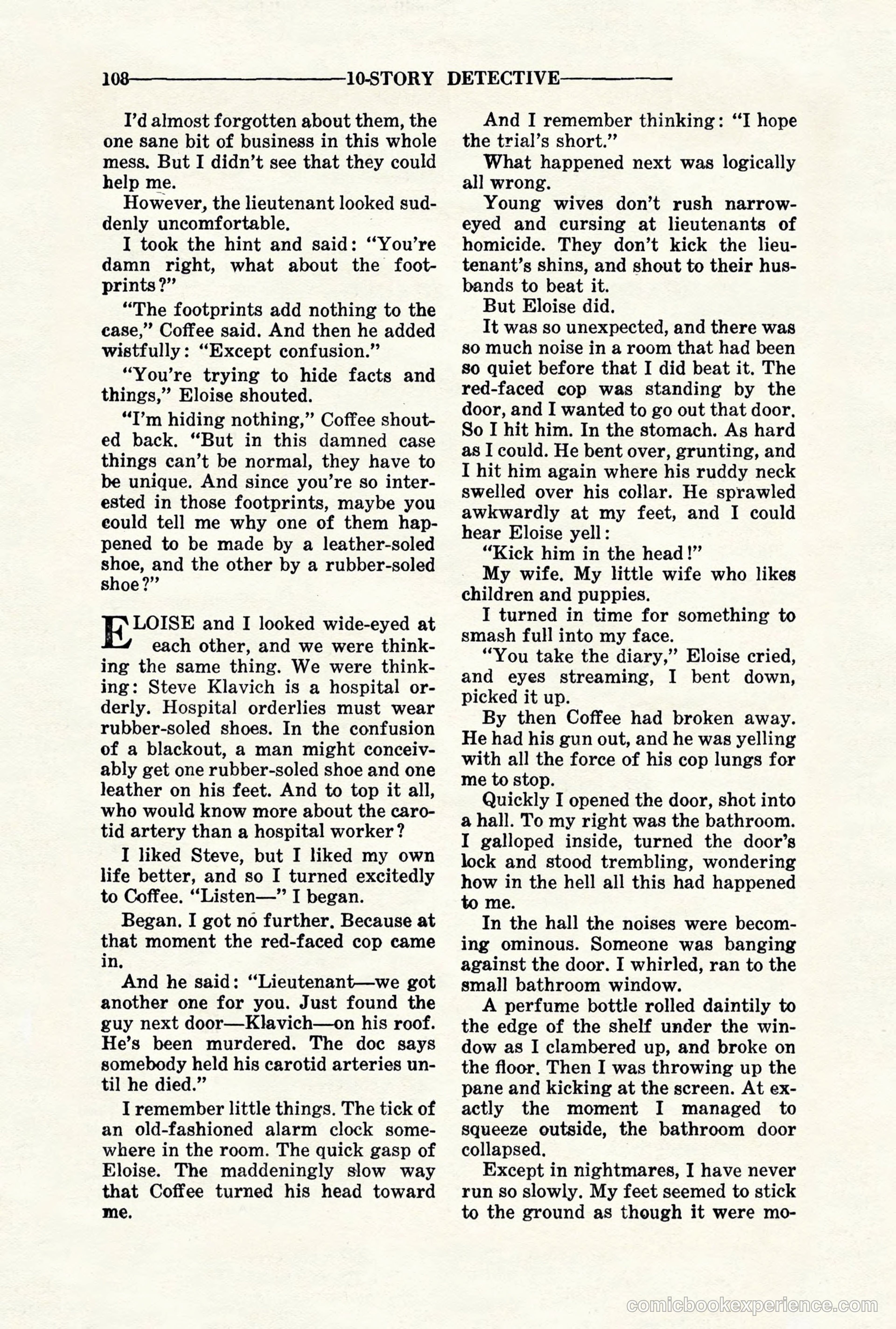 10-Story Detective, November 1942 — page 110 of 116