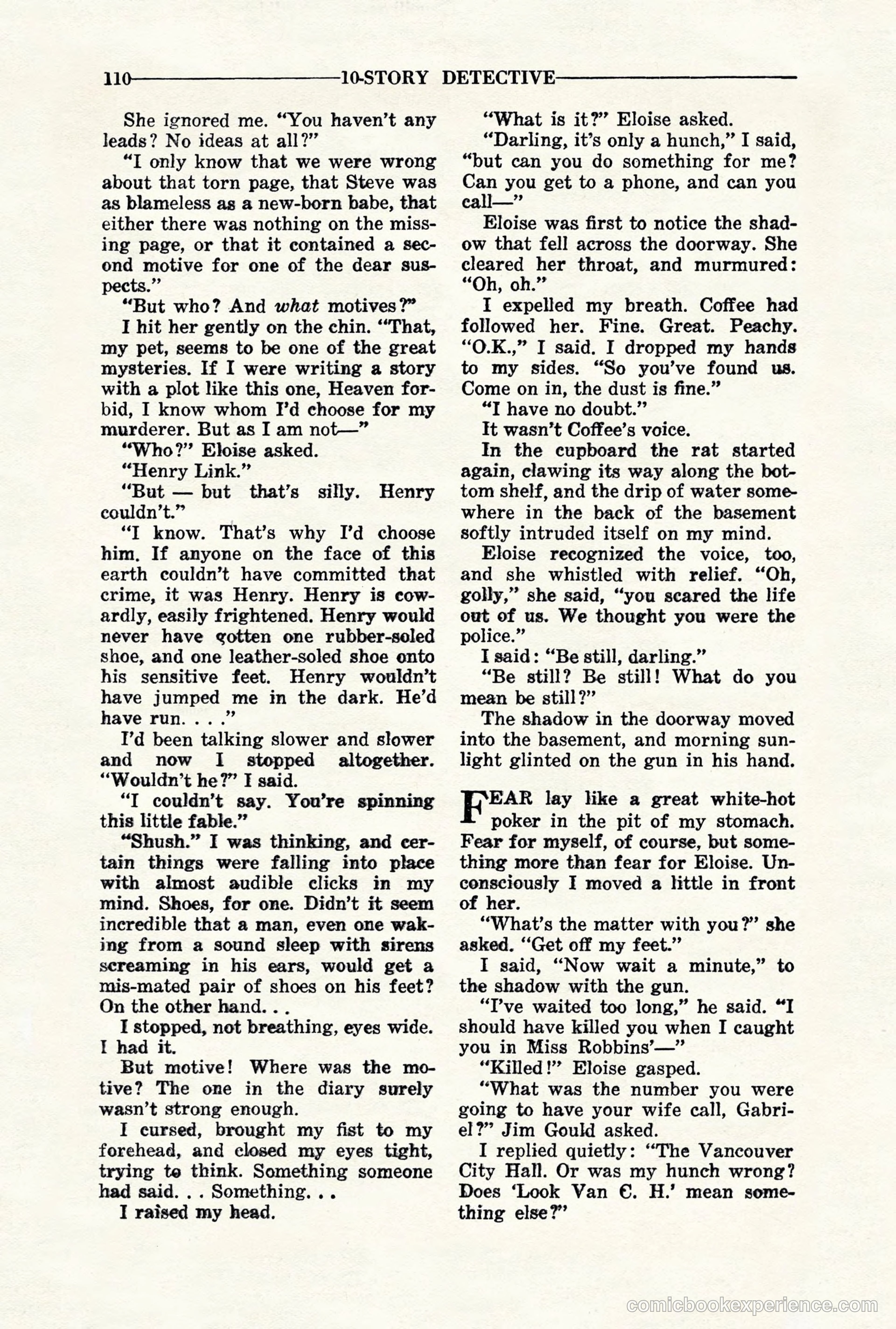 10-Story Detective, November 1942 — page 112 of 116