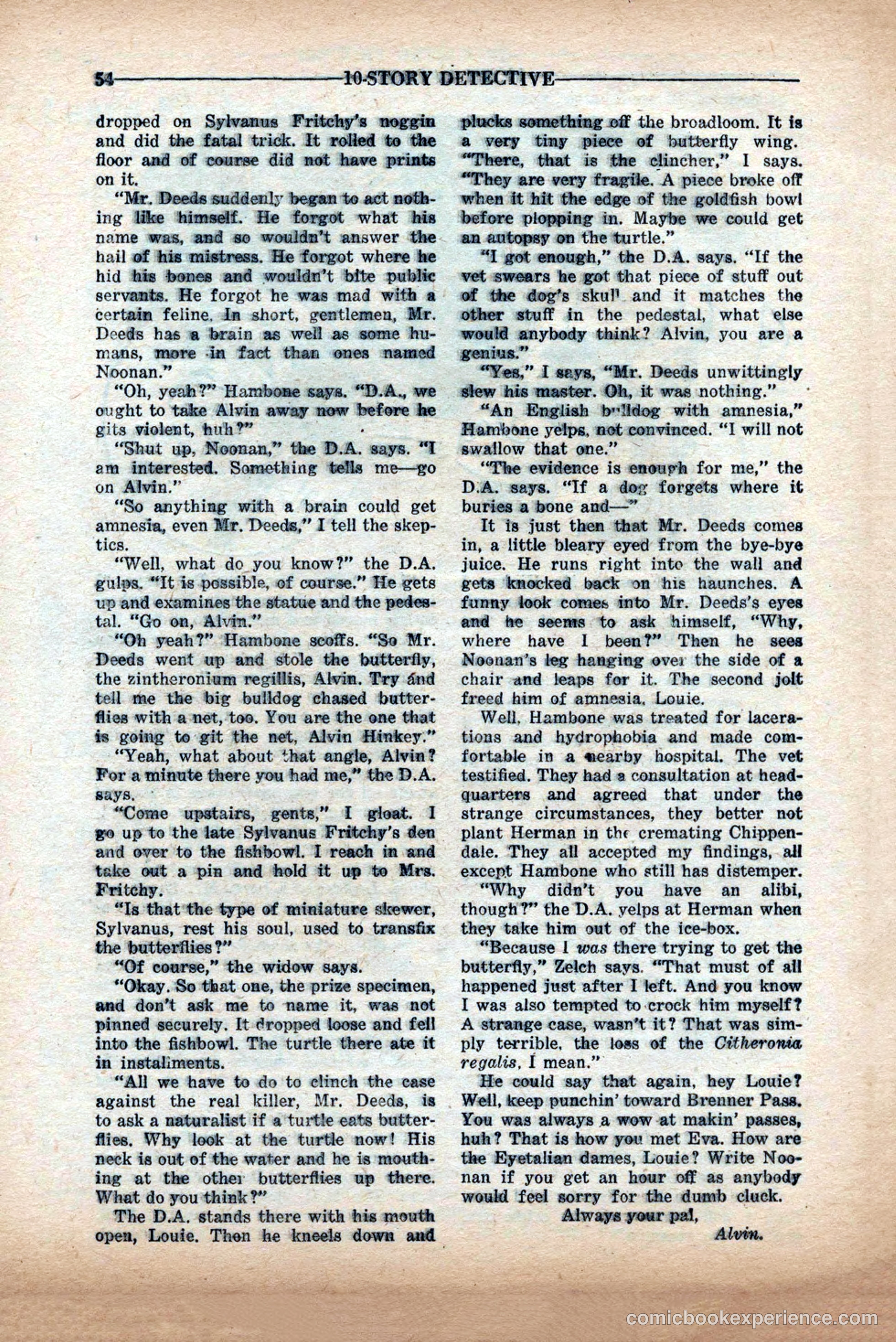 10-Story Detective Magazine Cover — page 56 of 84