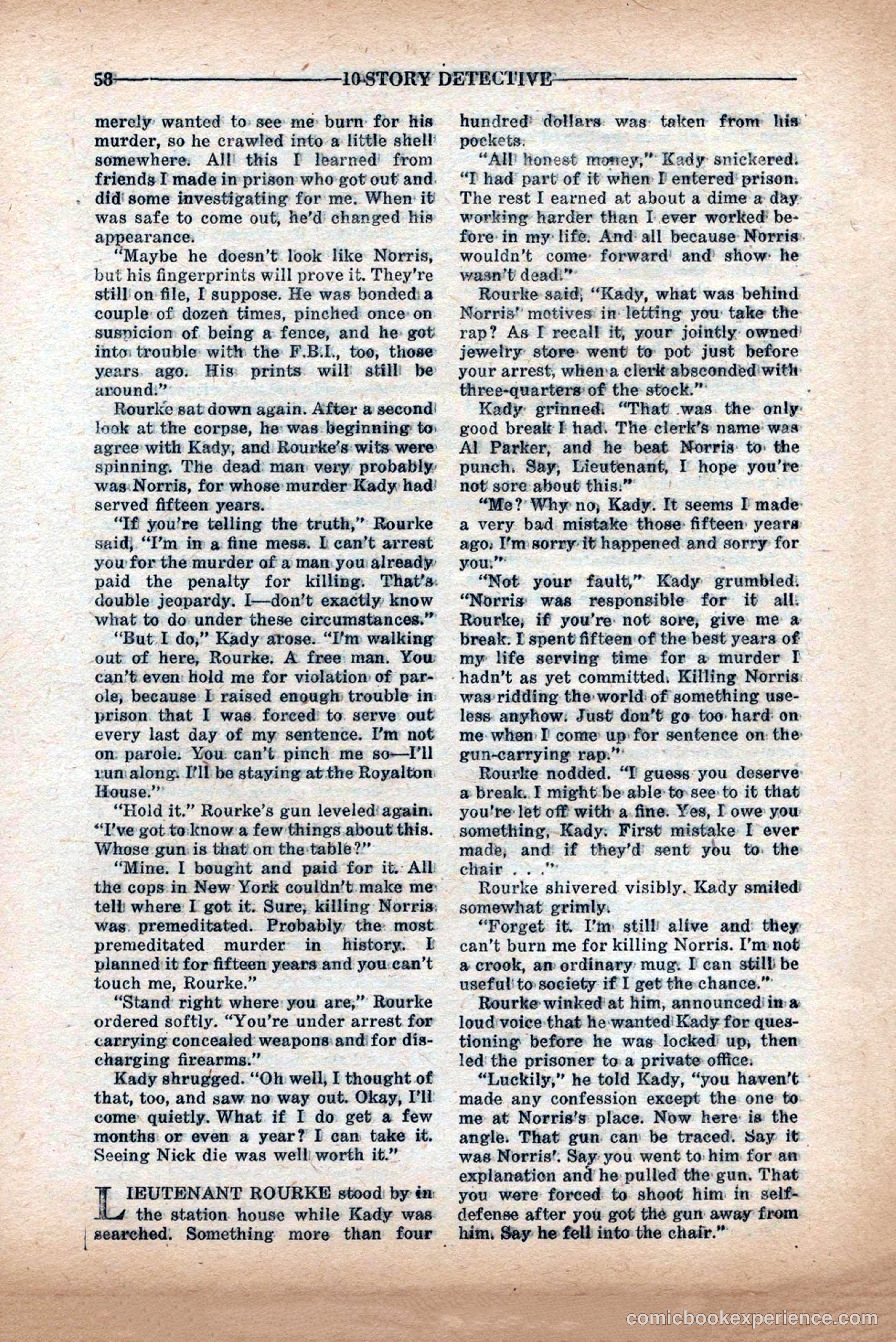 10-Story Detective Magazine Cover — page 60 of 84