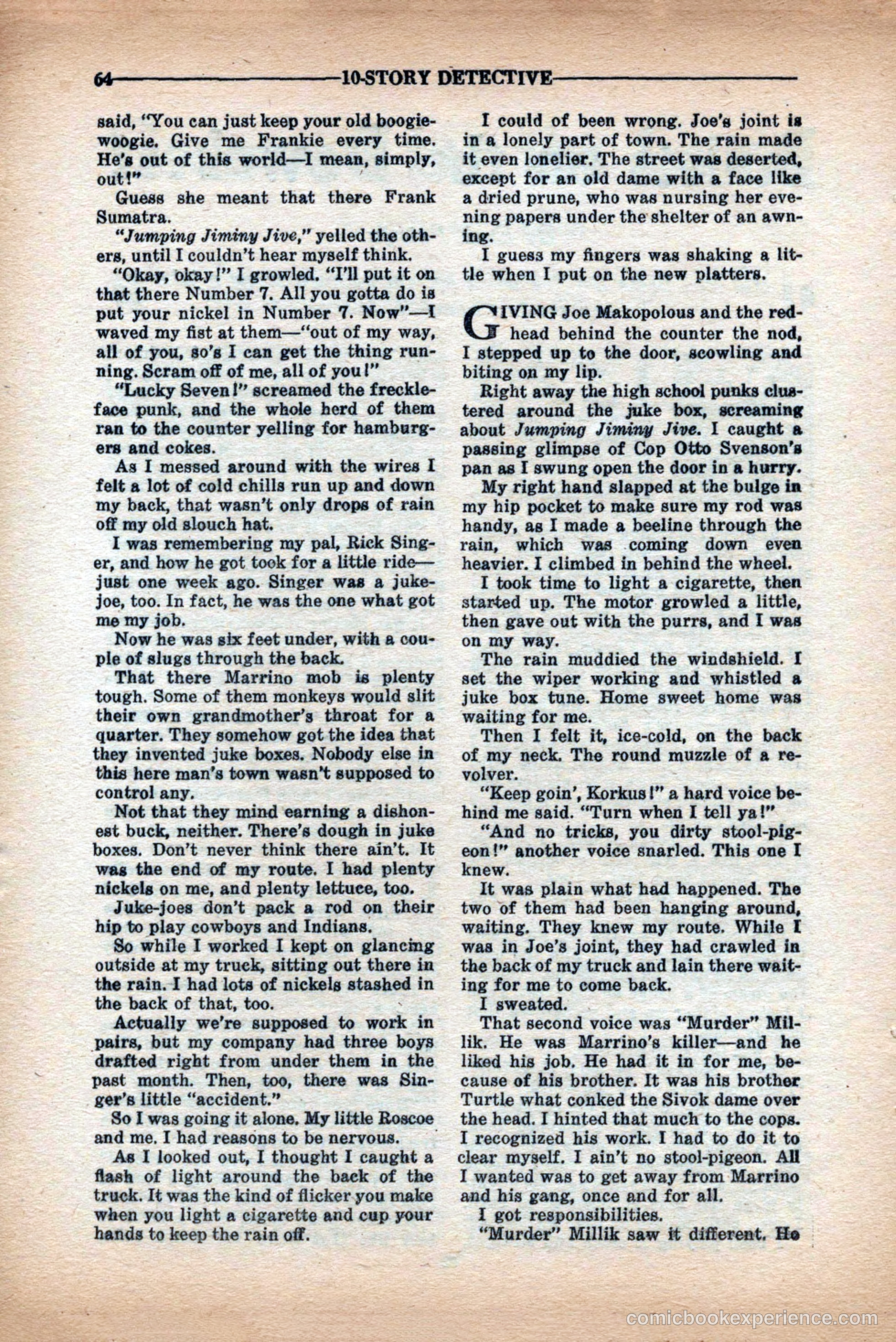 10-Story Detective Magazine Cover — page 66 of 84