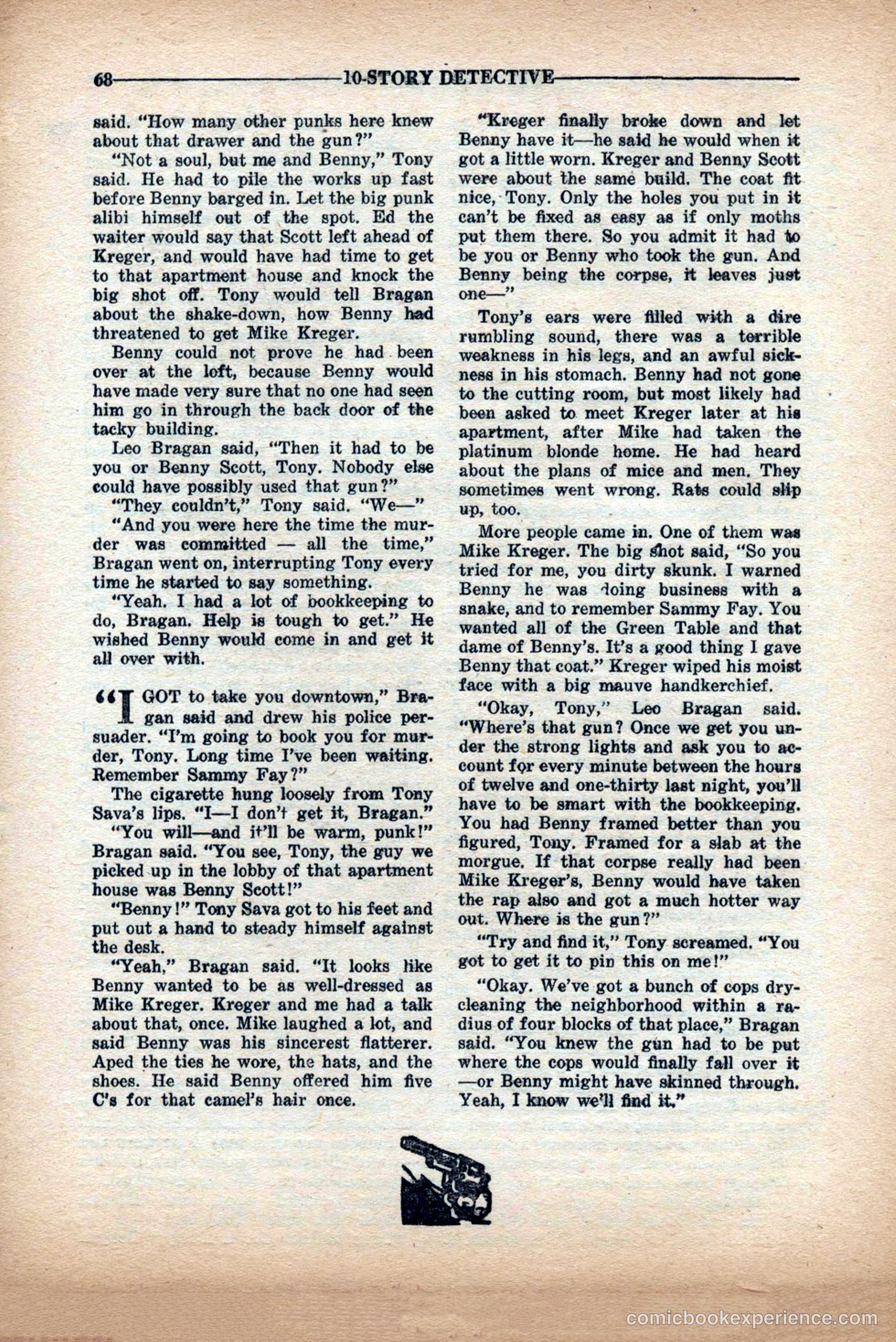 10-Story Detective Magazine Cover — page 70 of 84