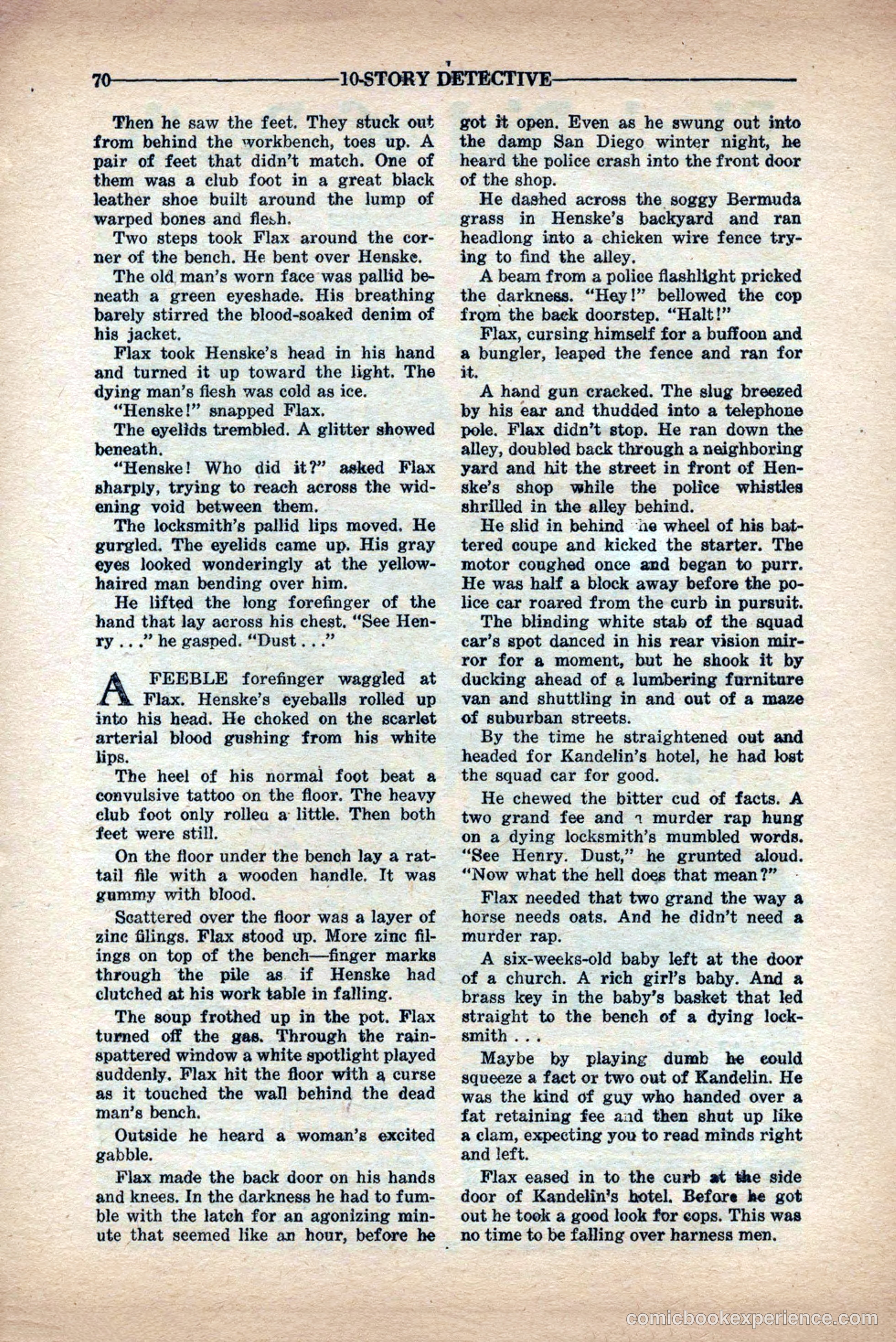 10-Story Detective Magazine Cover — page 72 of 84