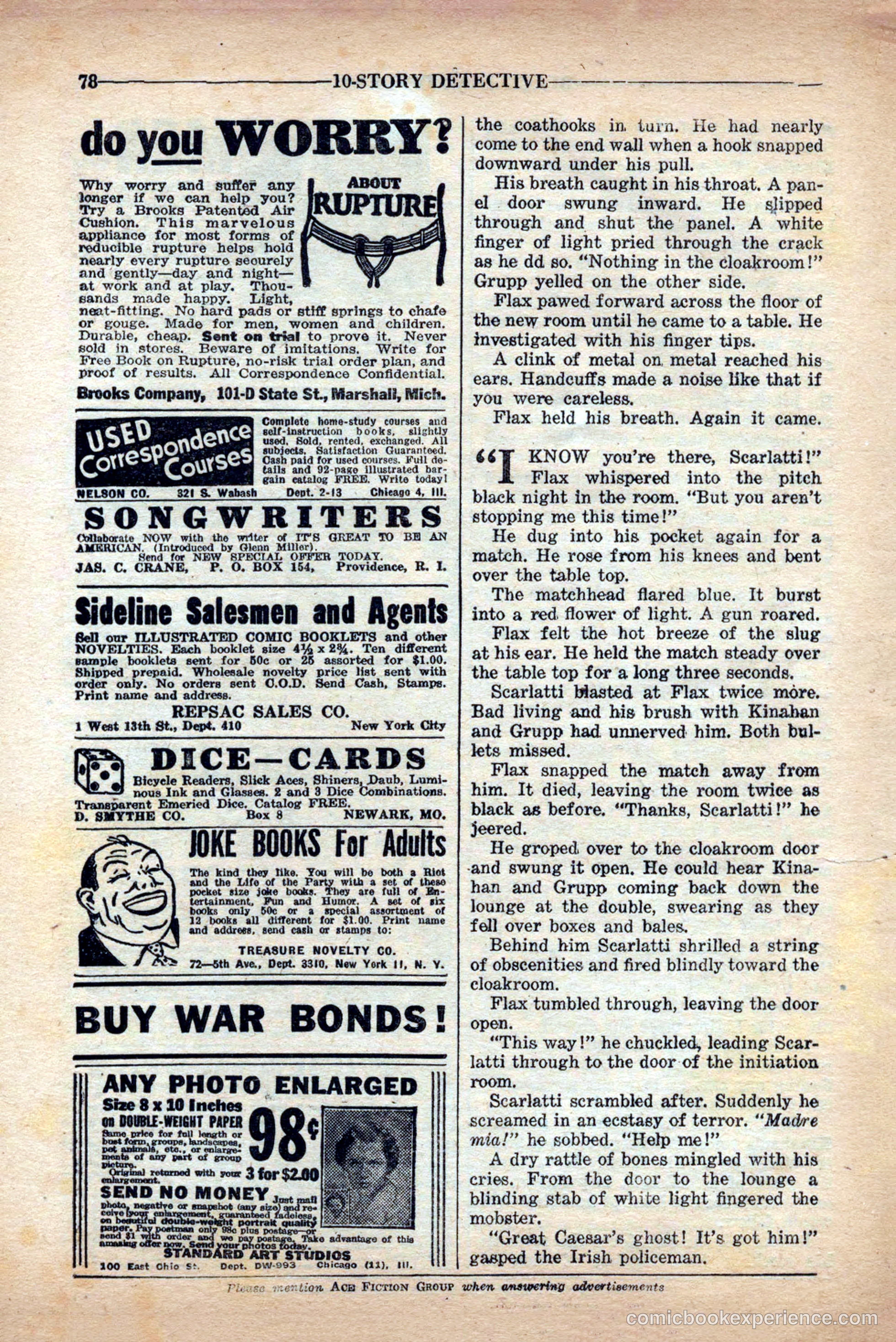 10-Story Detective Magazine Cover — page 80 of 84