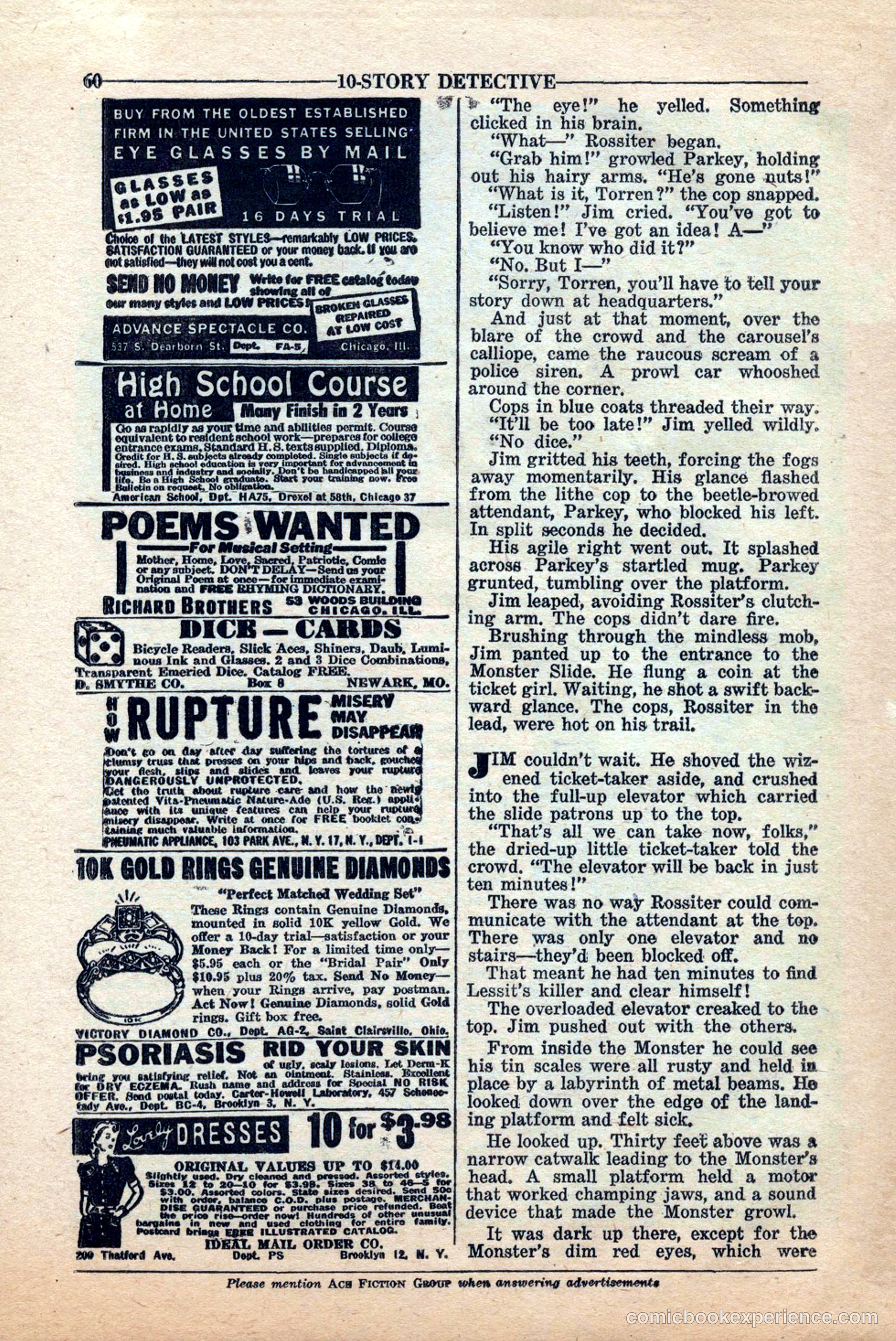 10-Story Detective, June 1945 — page 62 of 68