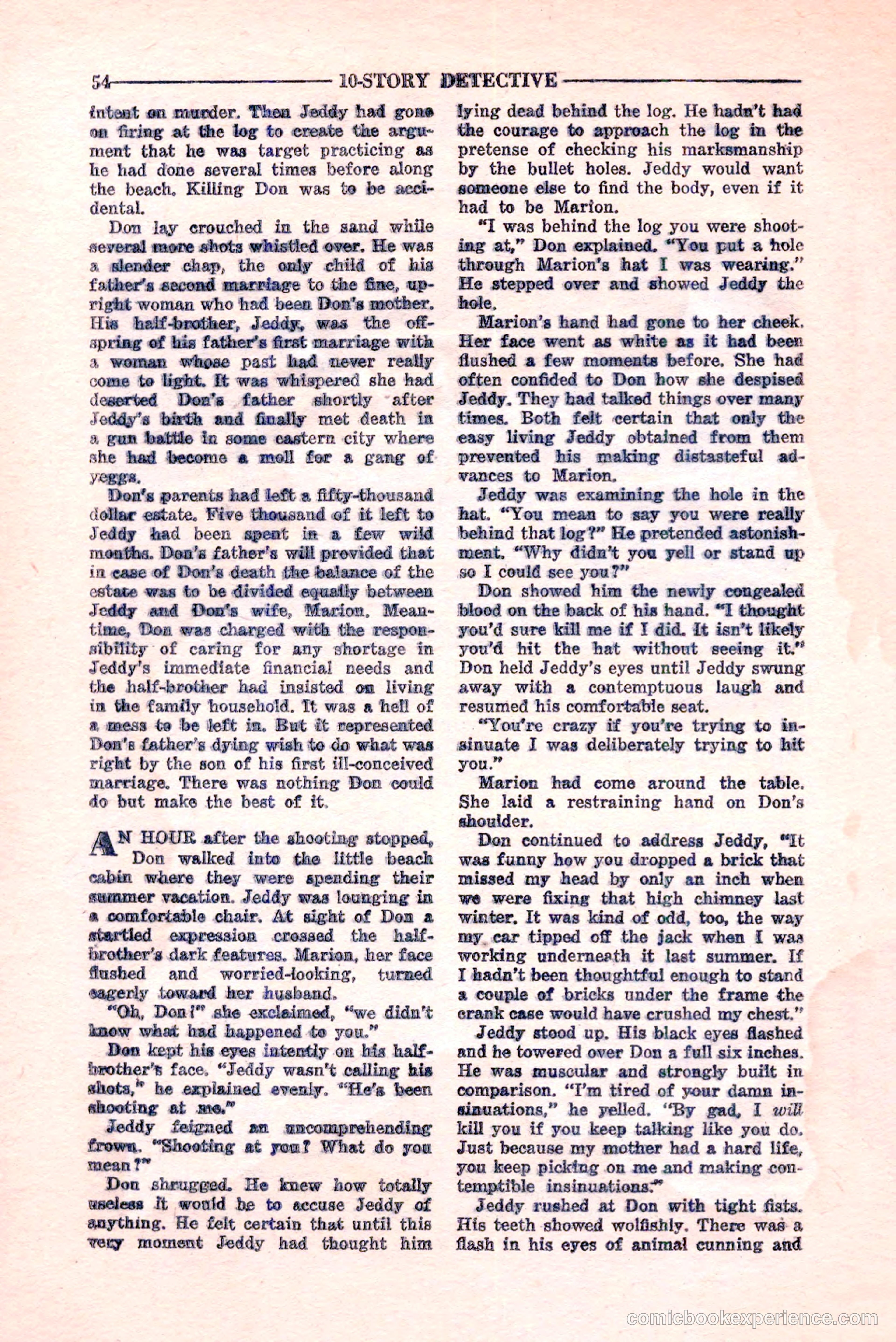 10-Story Detective, February 1946 — page 56 of 84