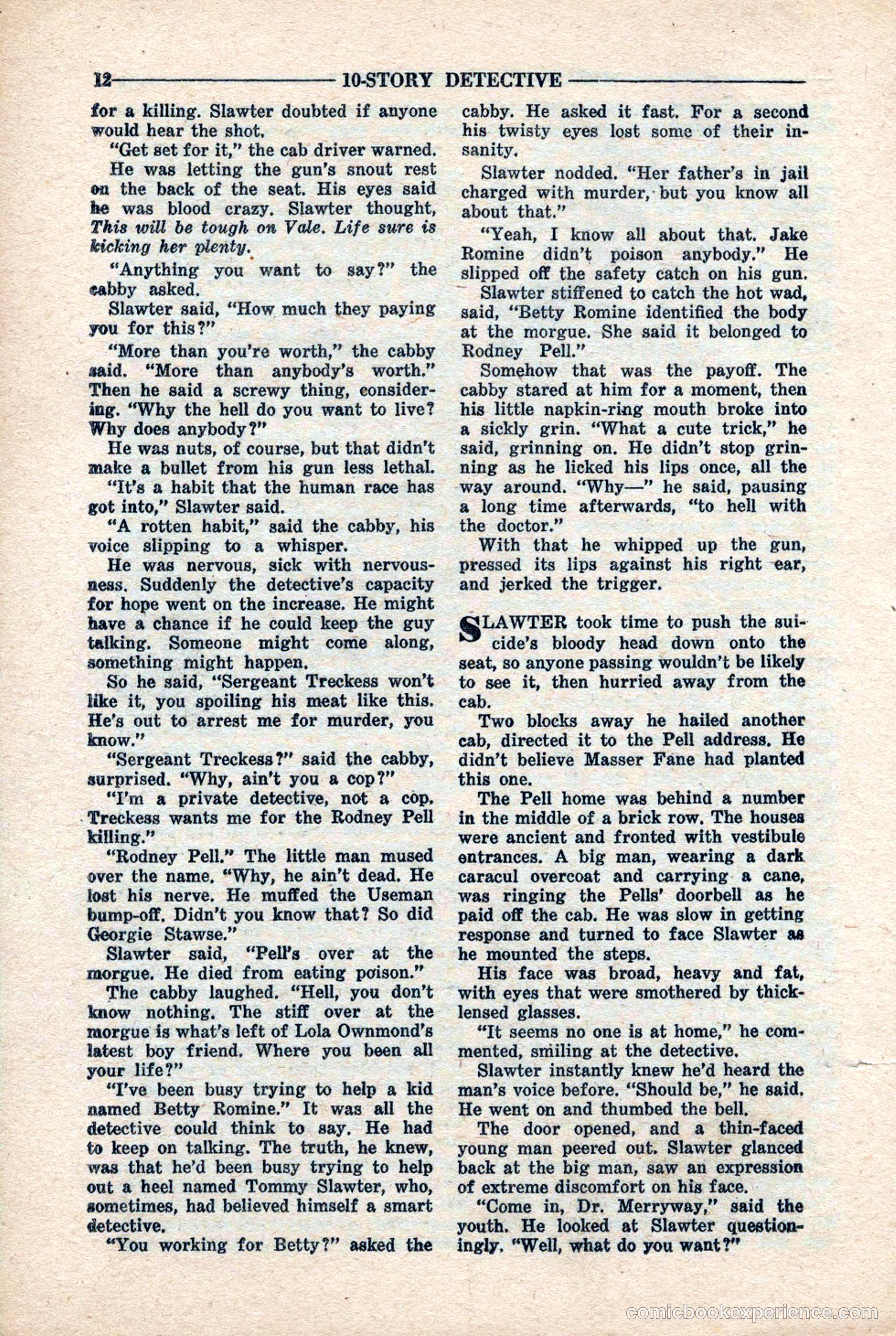 10-Story Detective Magazine, April 1946 — page 14 of 84