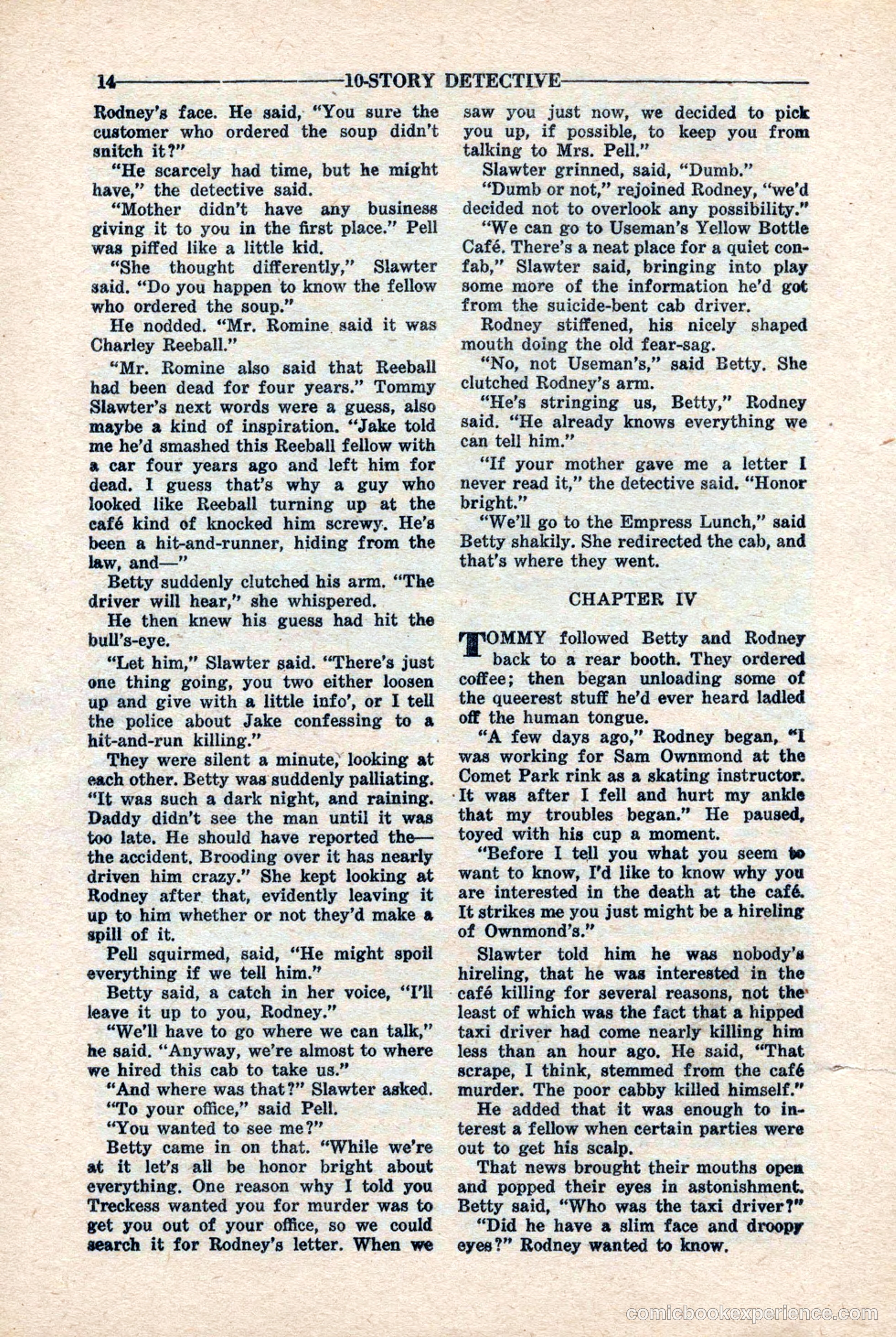 10-Story Detective Magazine, April 1946 — page 16 of 84