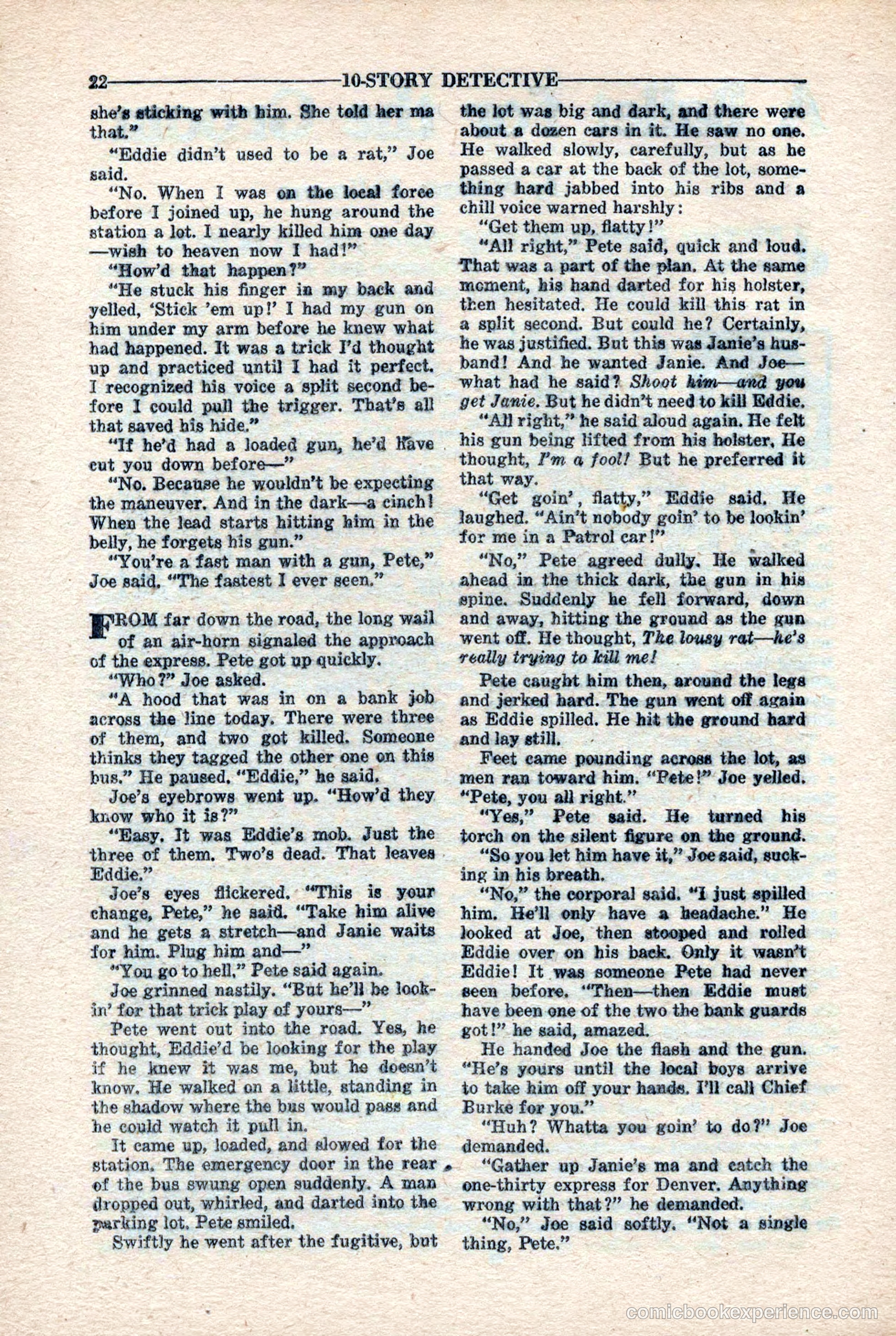 10-Story Detective Magazine, April 1946 — page 24 of 84