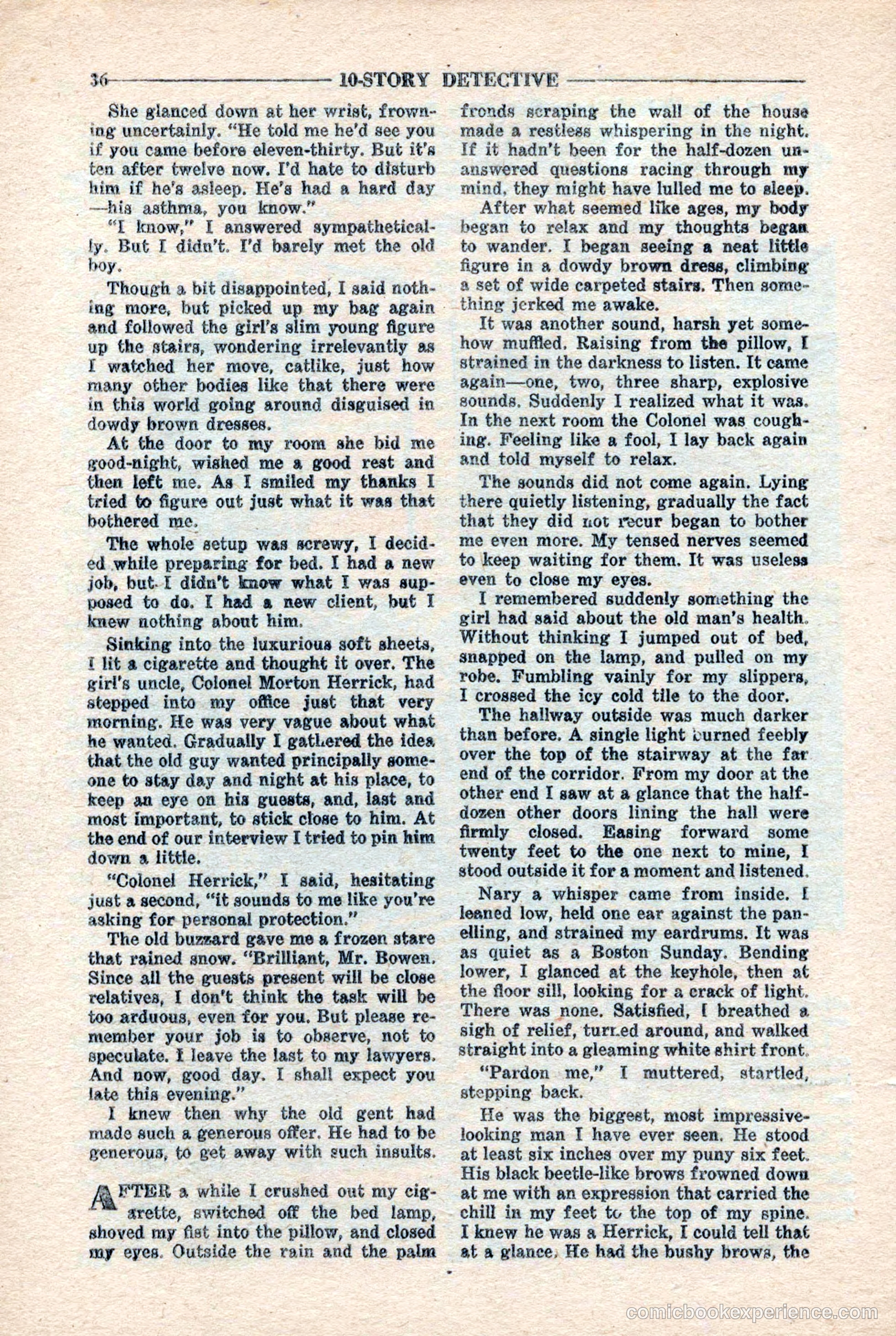 10-Story Detective Magazine, April 1946 — page 38 of 84