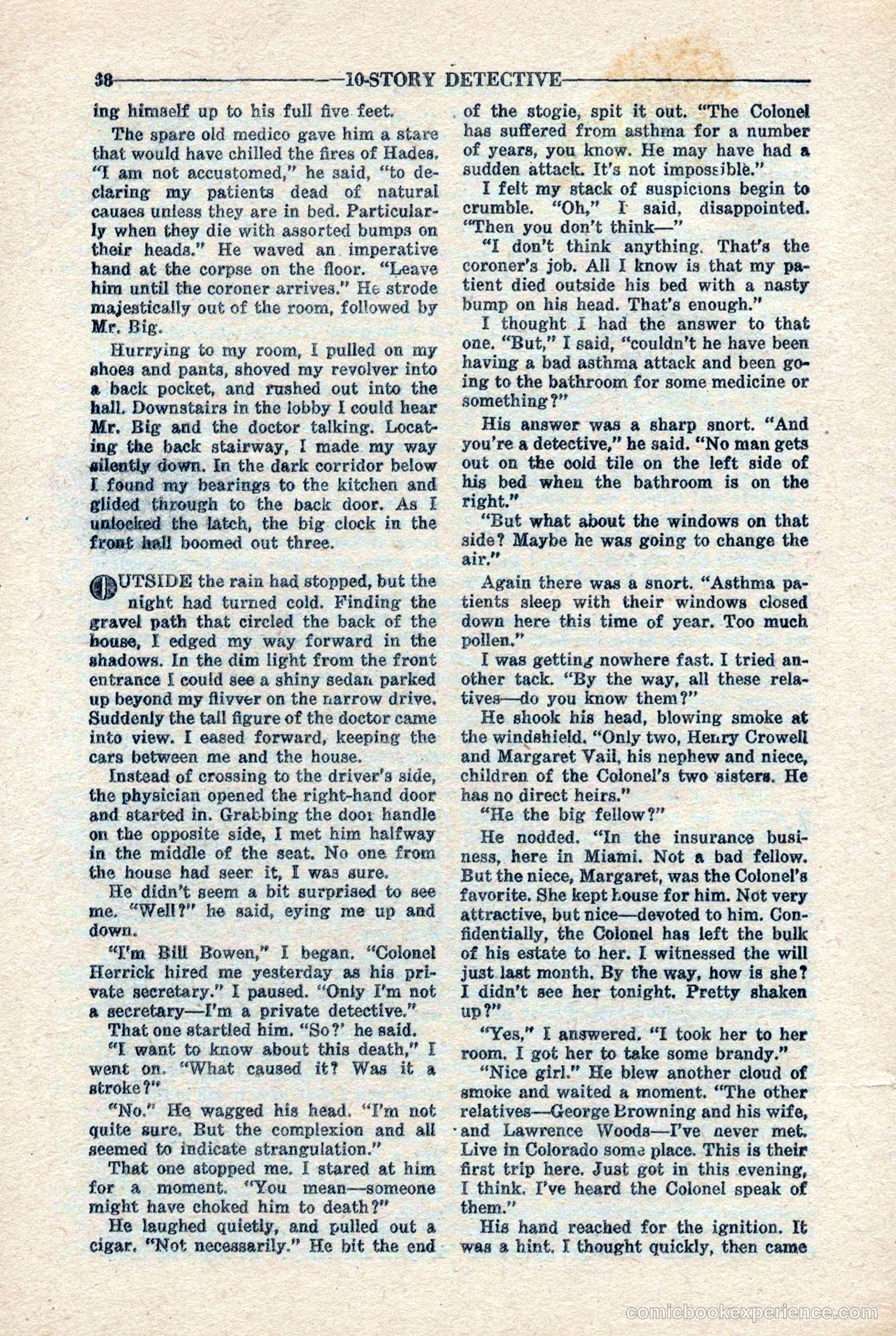 10-Story Detective Magazine, April 1946 — page 40 of 84