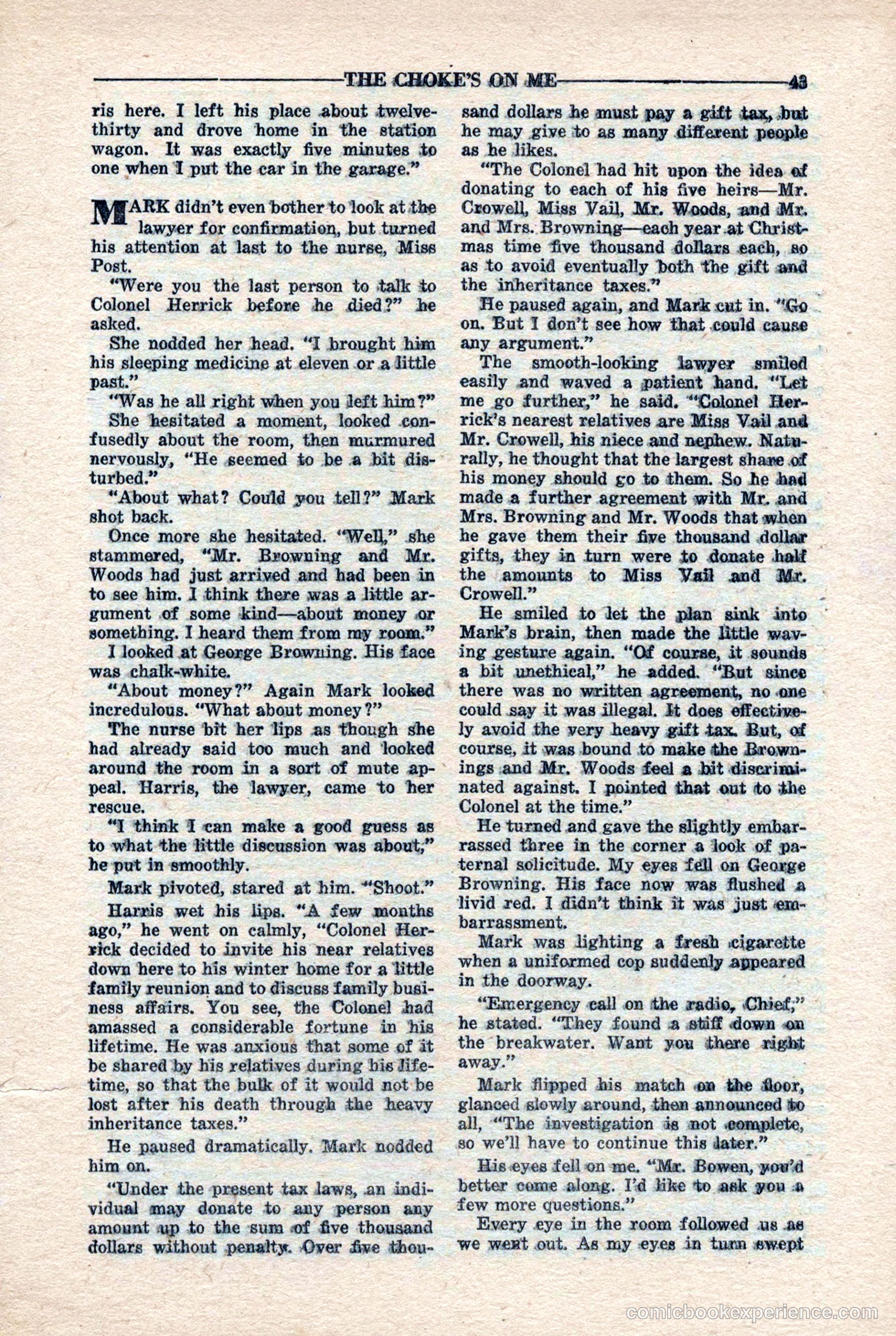 10-Story Detective Magazine, April 1946 — page 45 of 84