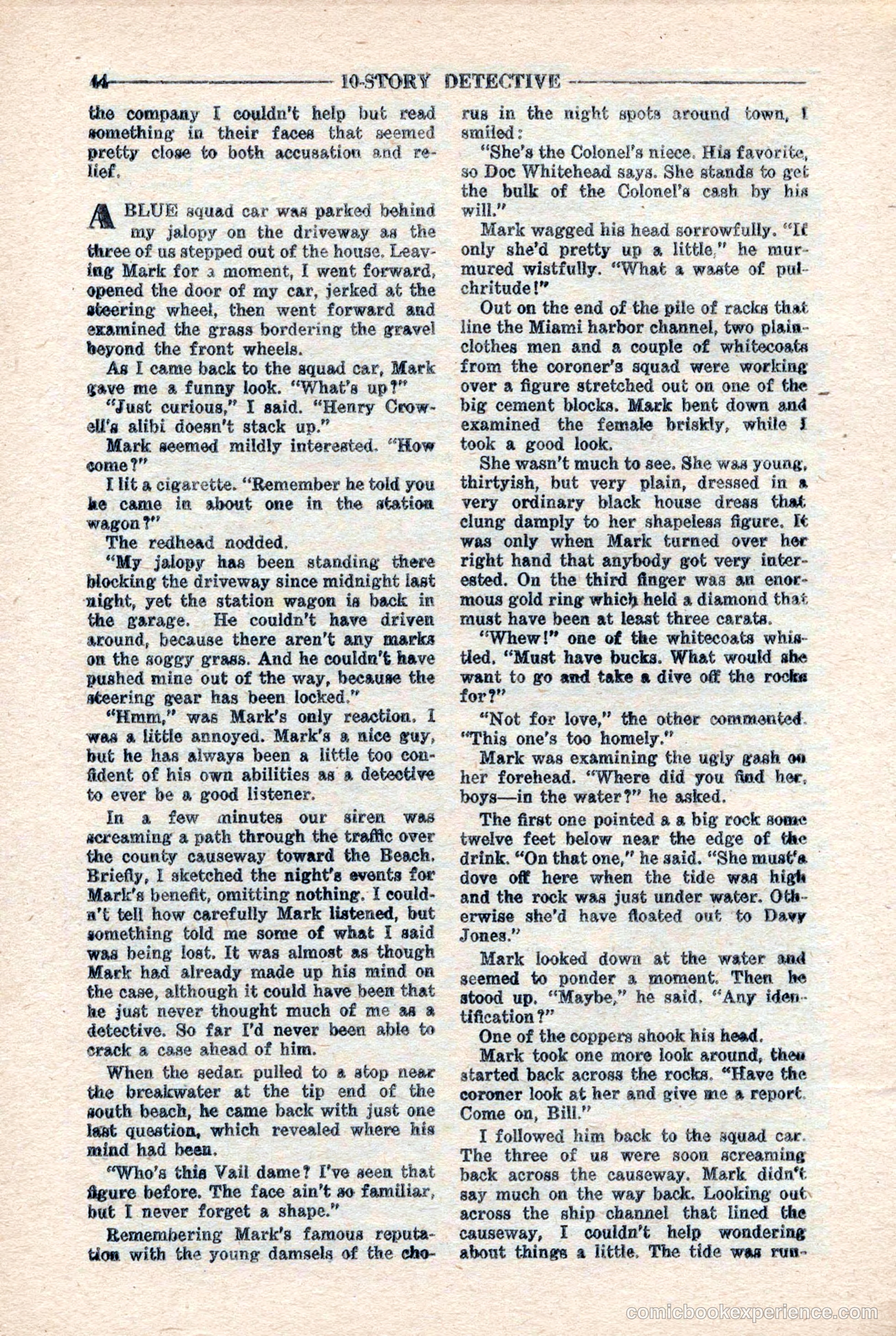10-Story Detective Magazine, April 1946 — page 46 of 84