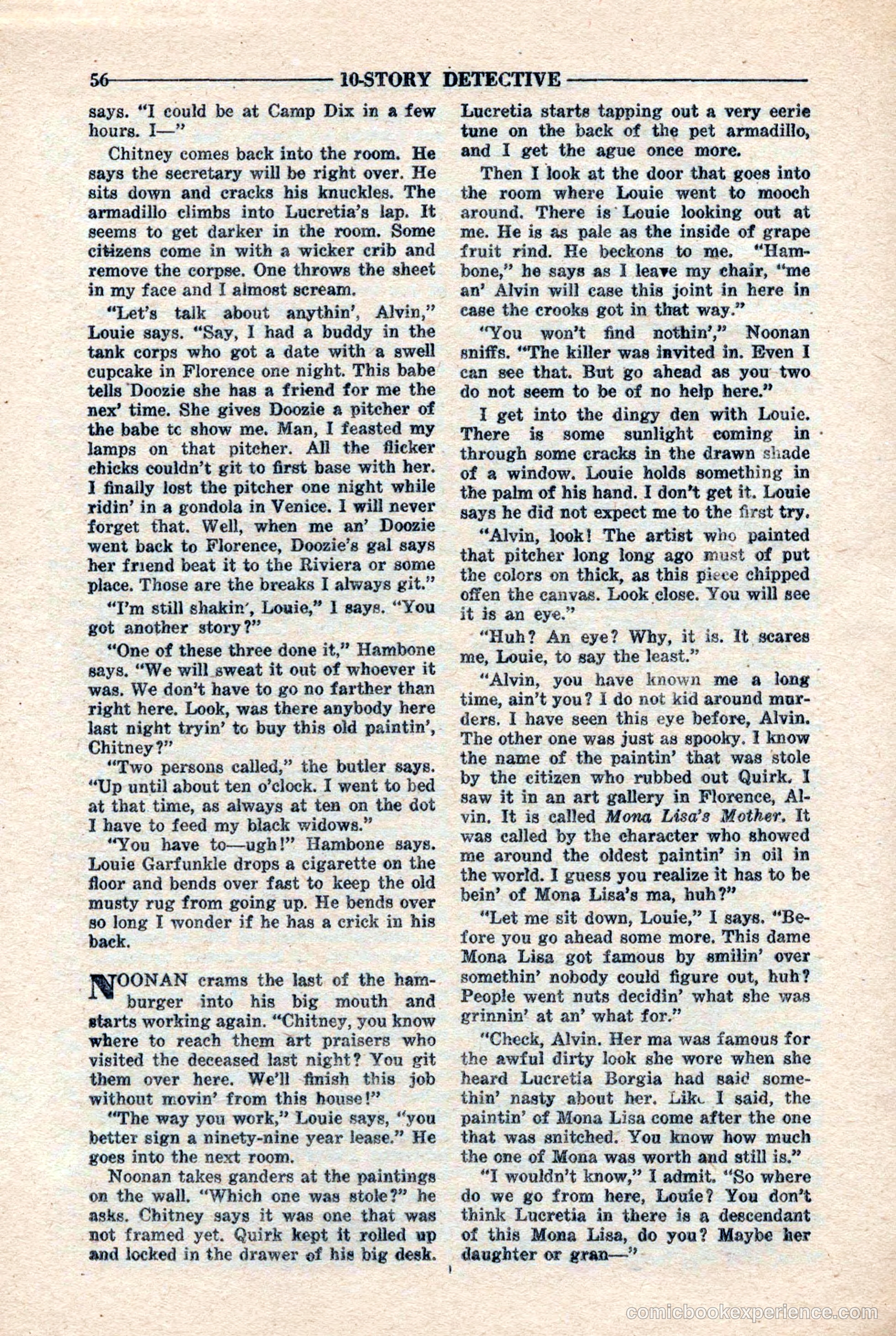 10-Story Detective Magazine, April 1946 — page 58 of 84