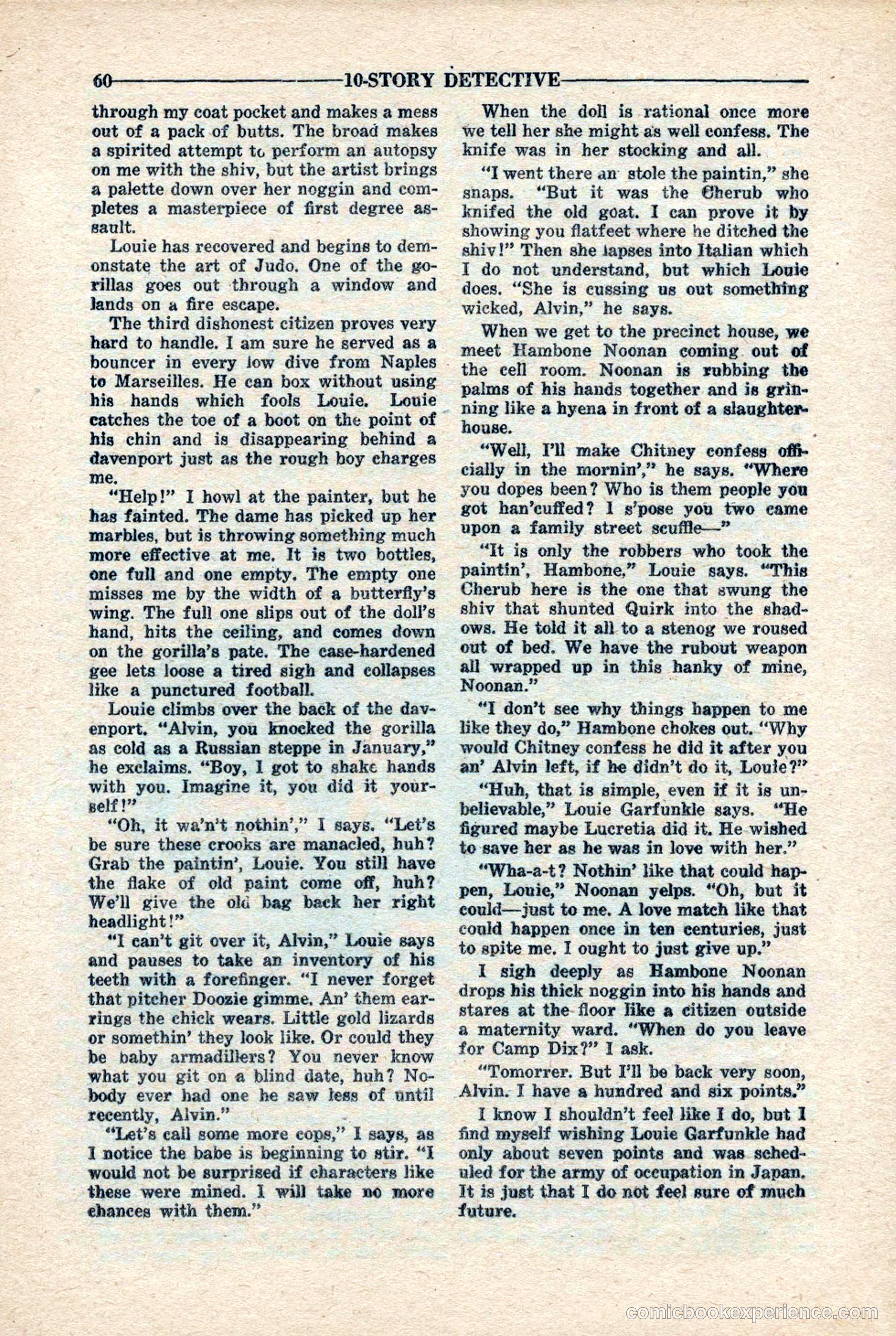 10-Story Detective Magazine, April 1946 — page 62 of 84