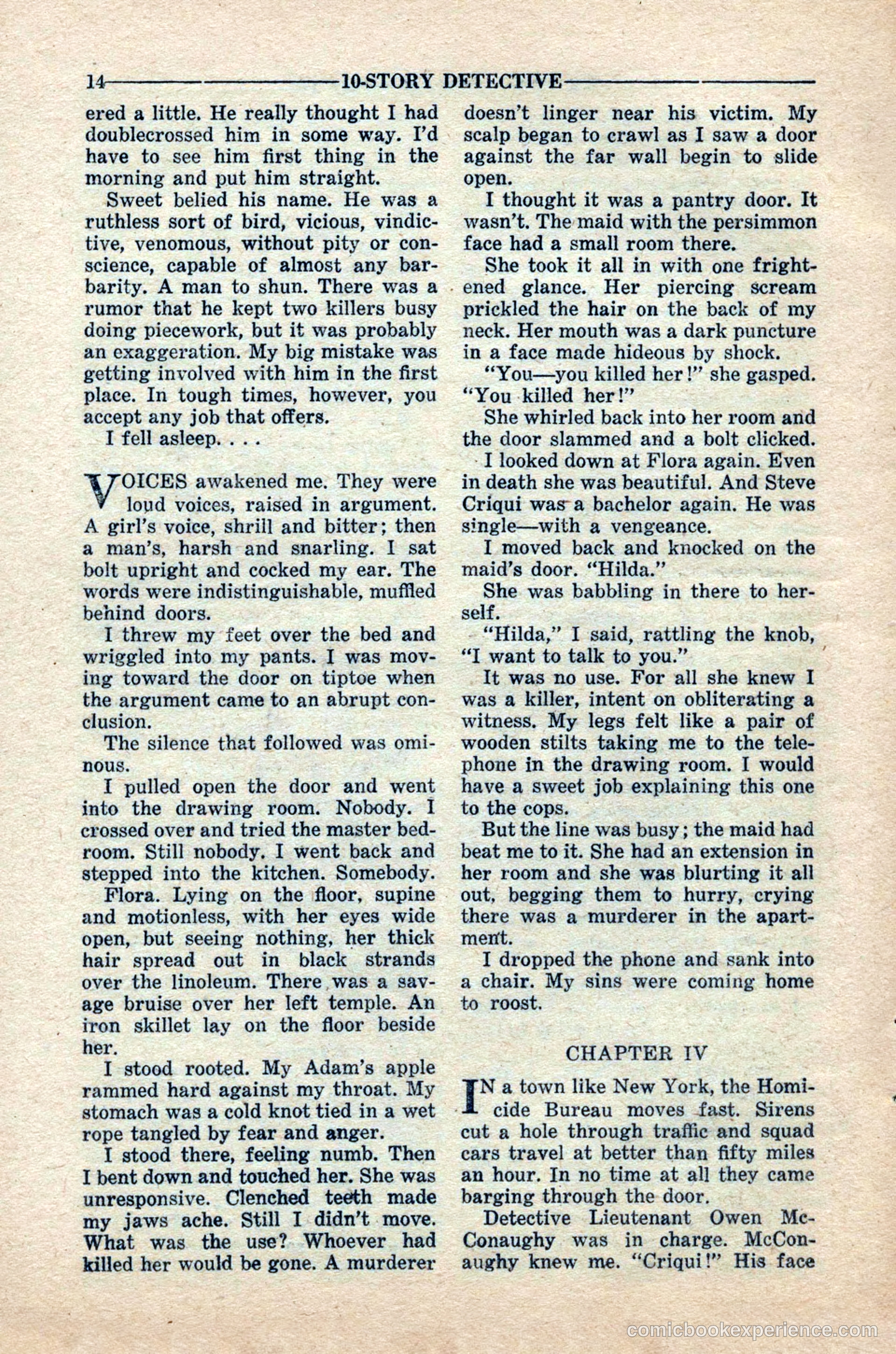 10-Story Detective Magazine, April 1949 — page 16 of 100