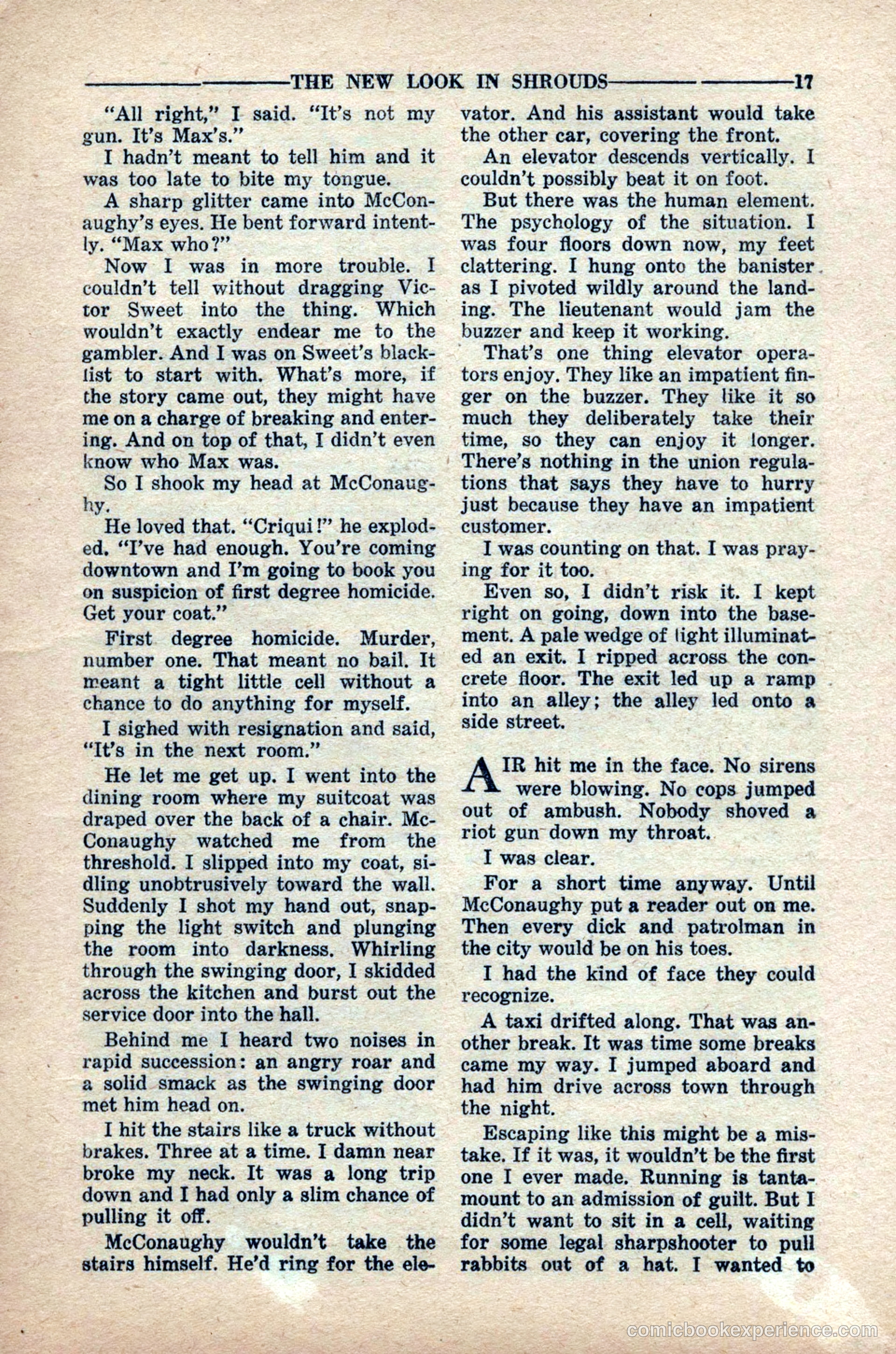 10-Story Detective Magazine, April 1949 — page 19 of 100