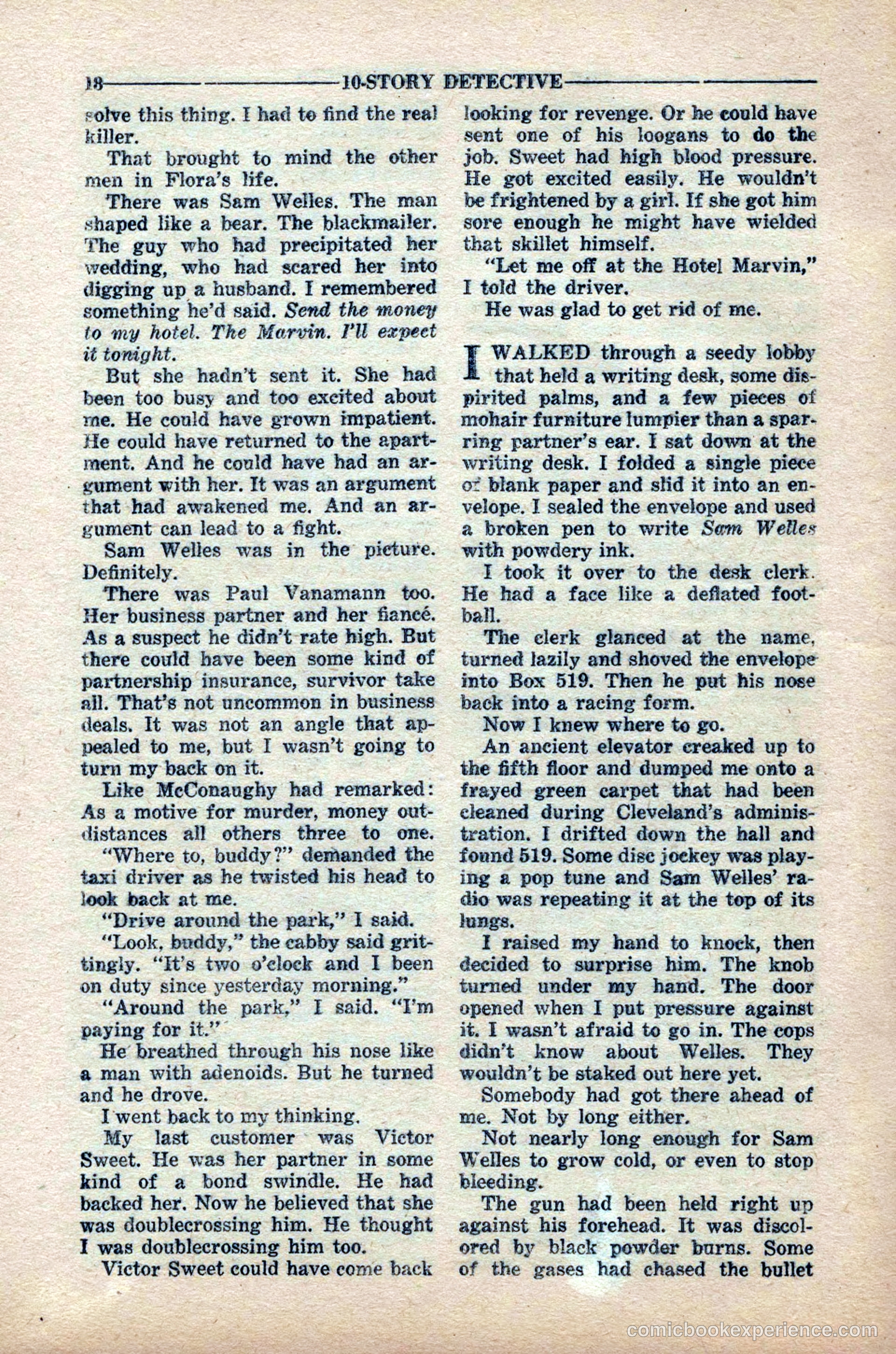 10-Story Detective Magazine, April 1949 — page 20 of 100
