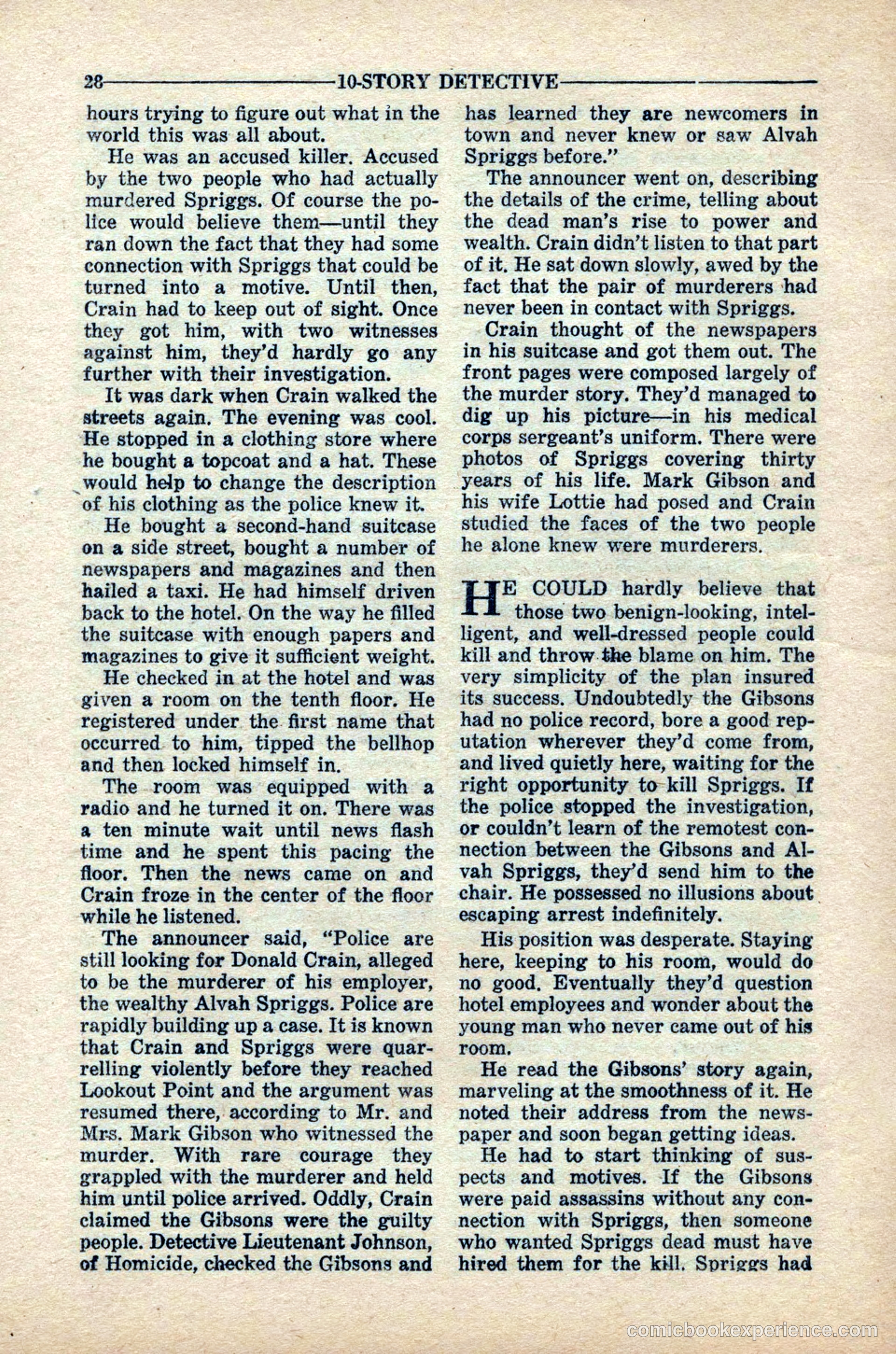 10-Story Detective Magazine, April 1949 — page 30 of 100