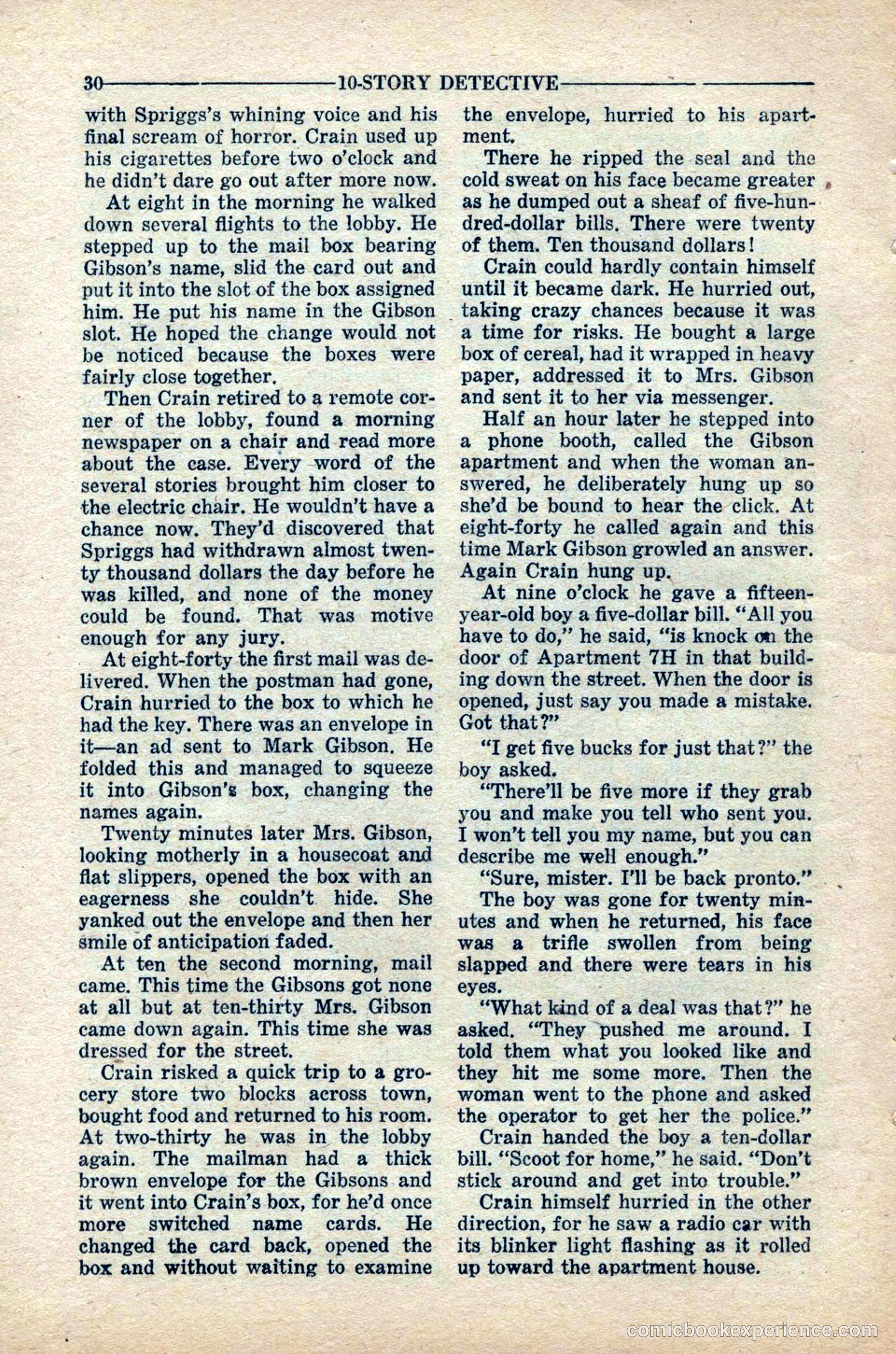 10-Story Detective Magazine, April 1949 — page 32 of 100