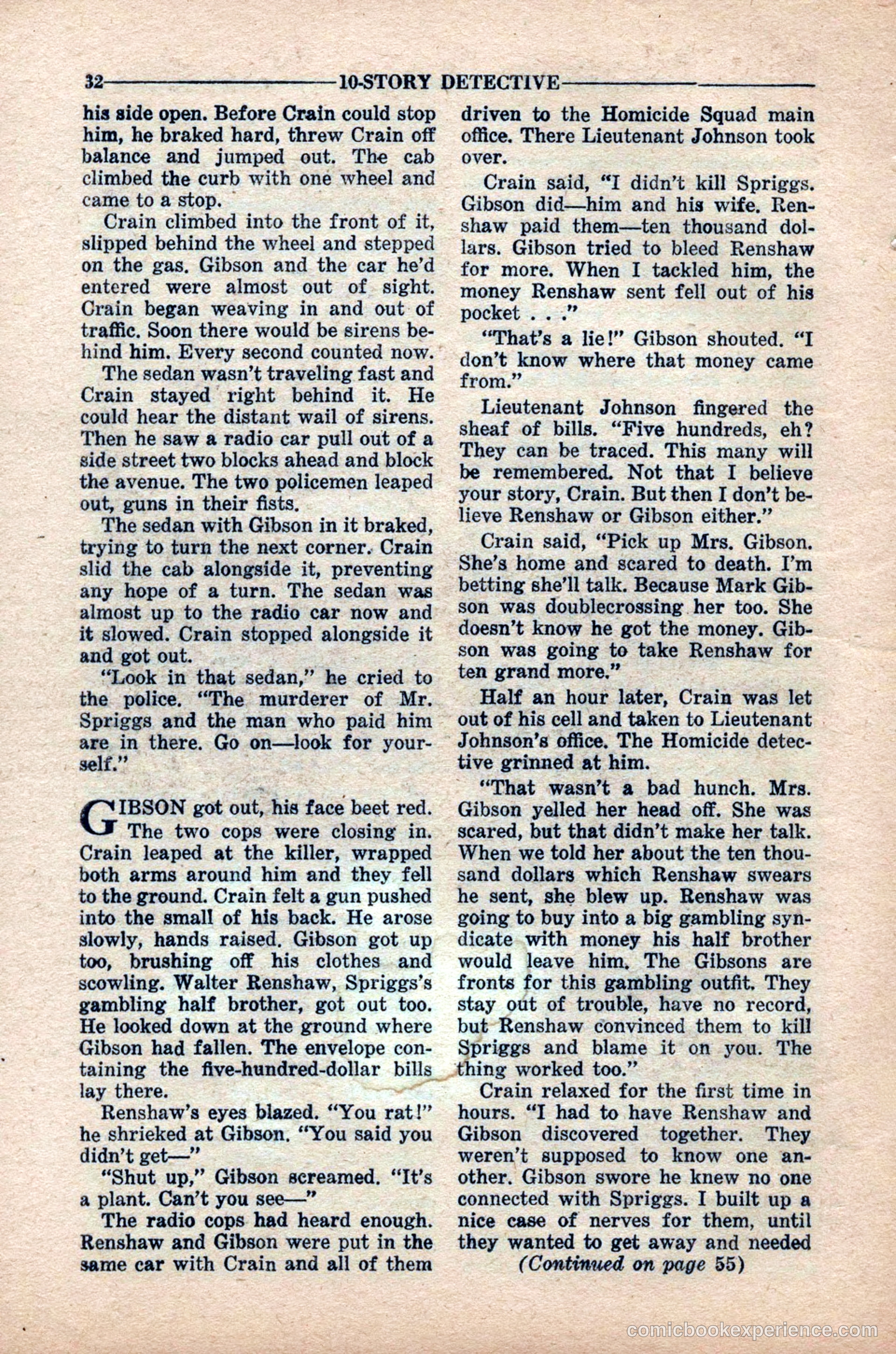 10-Story Detective Magazine, April 1949 — page 34 of 100