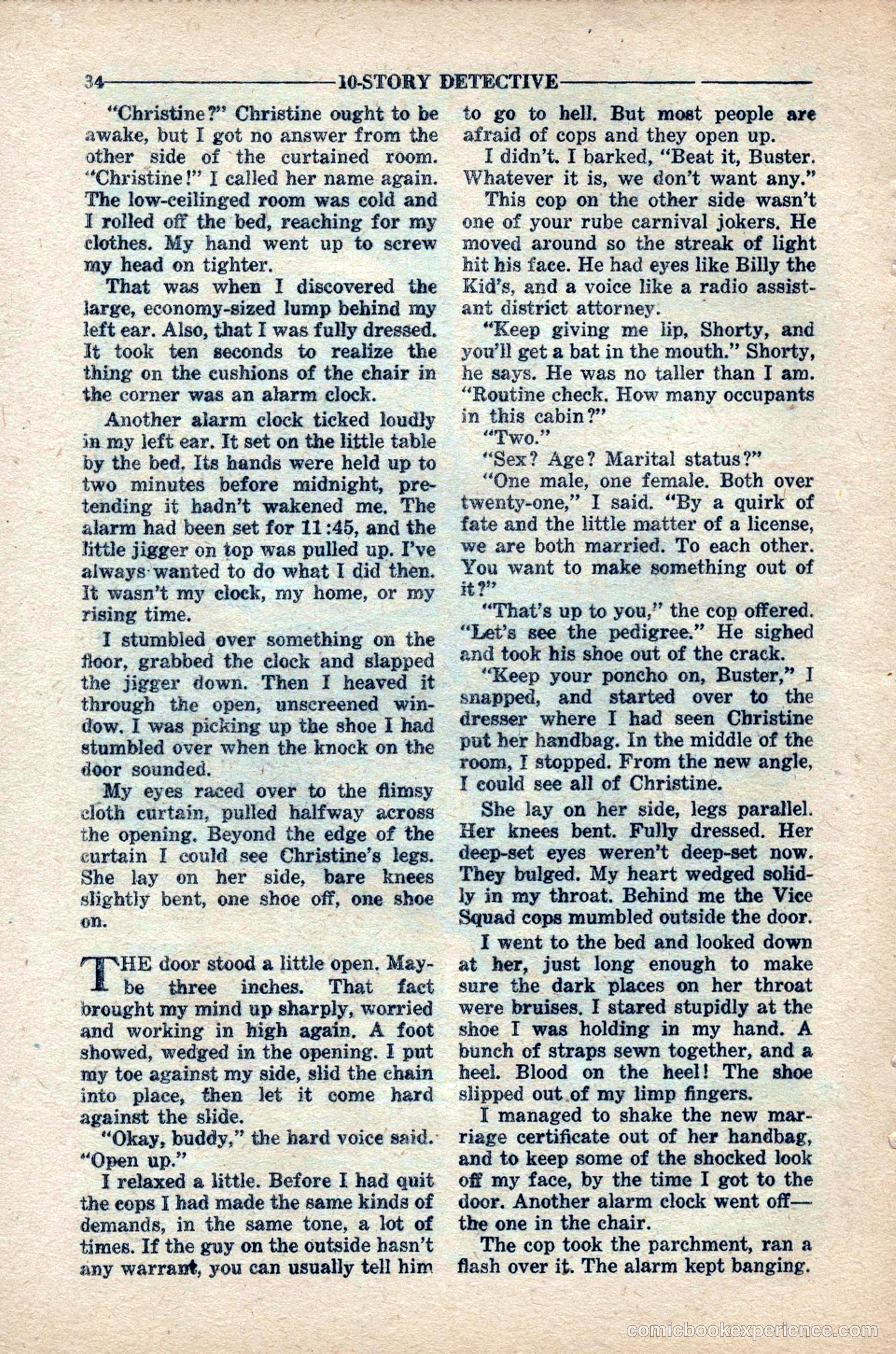 10-Story Detective Magazine, April 1949 — page 36 of 100