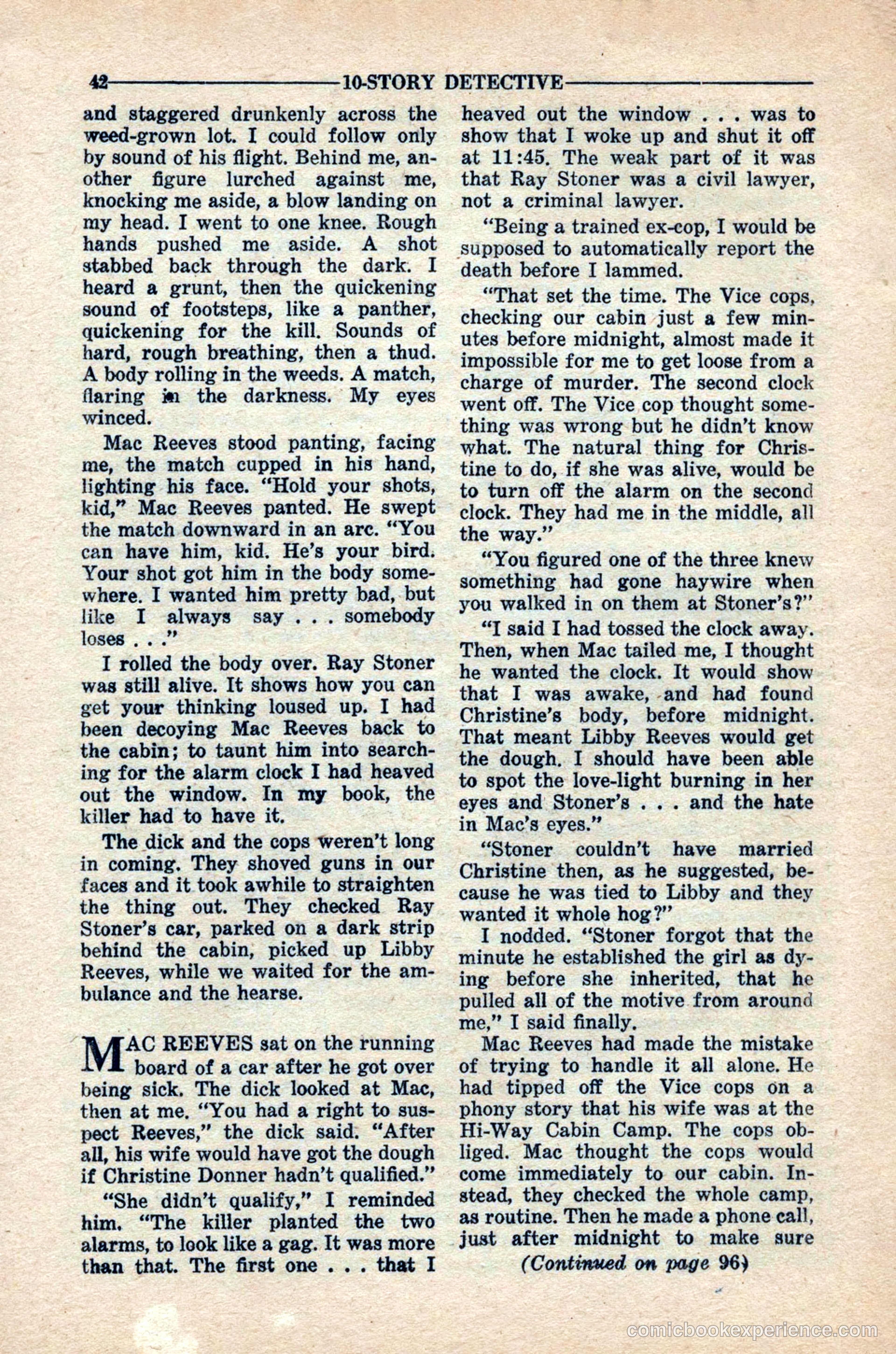 10-Story Detective Magazine, April 1949 — page 44 of 100