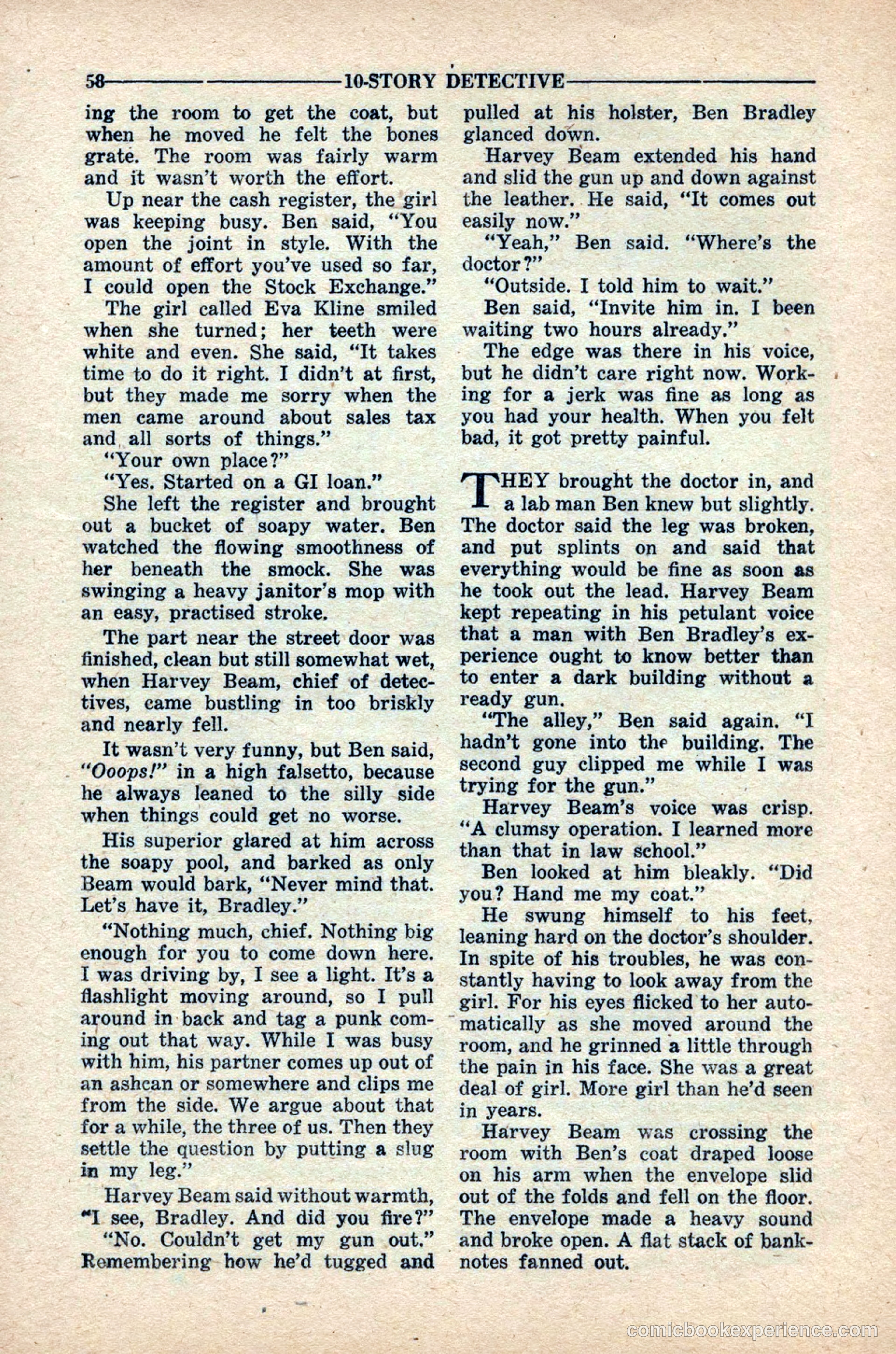 10-Story Detective Magazine, April 1949 — page 60 of 100