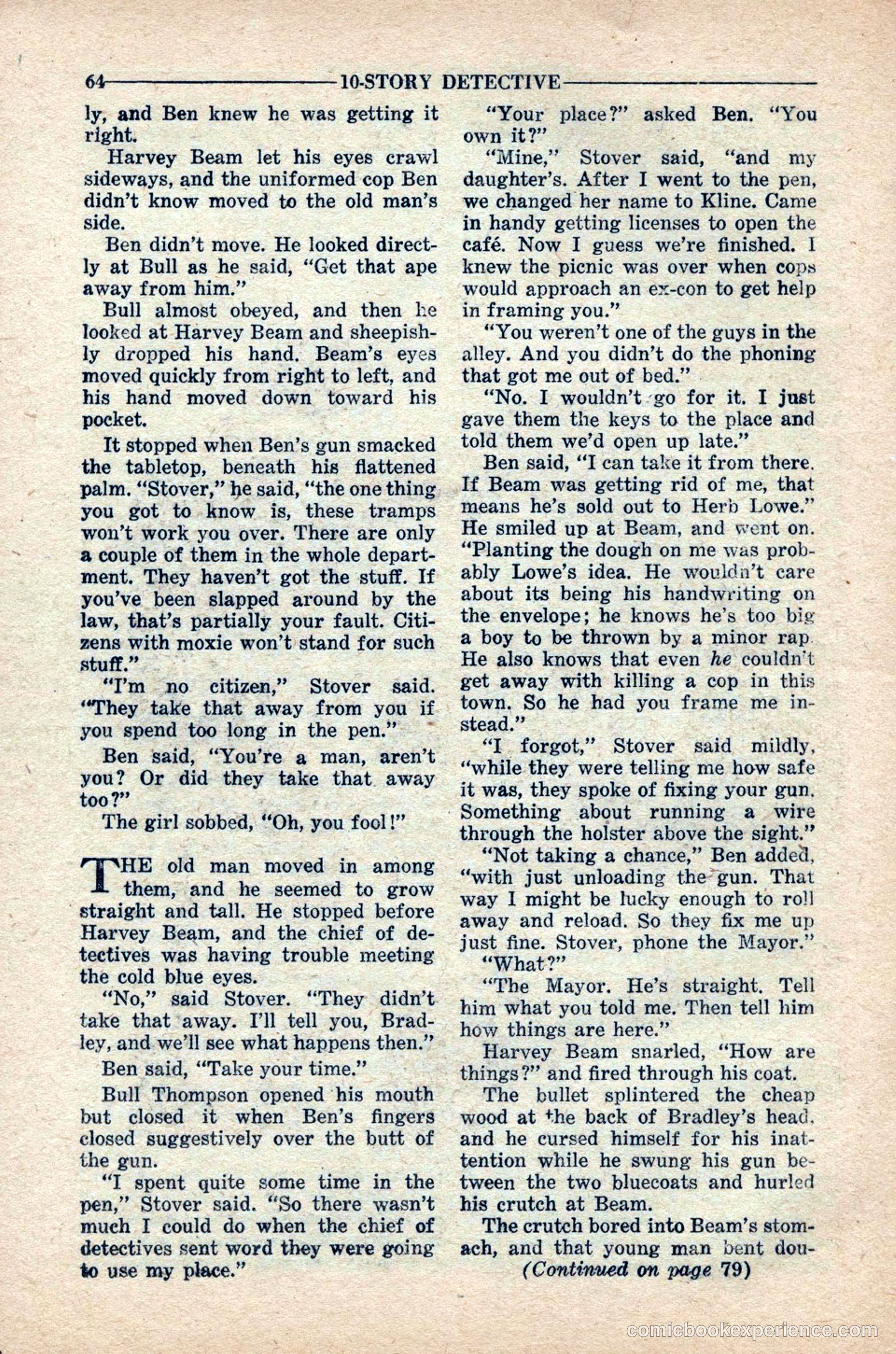 10-Story Detective Magazine, April 1949 — page 66 of 100