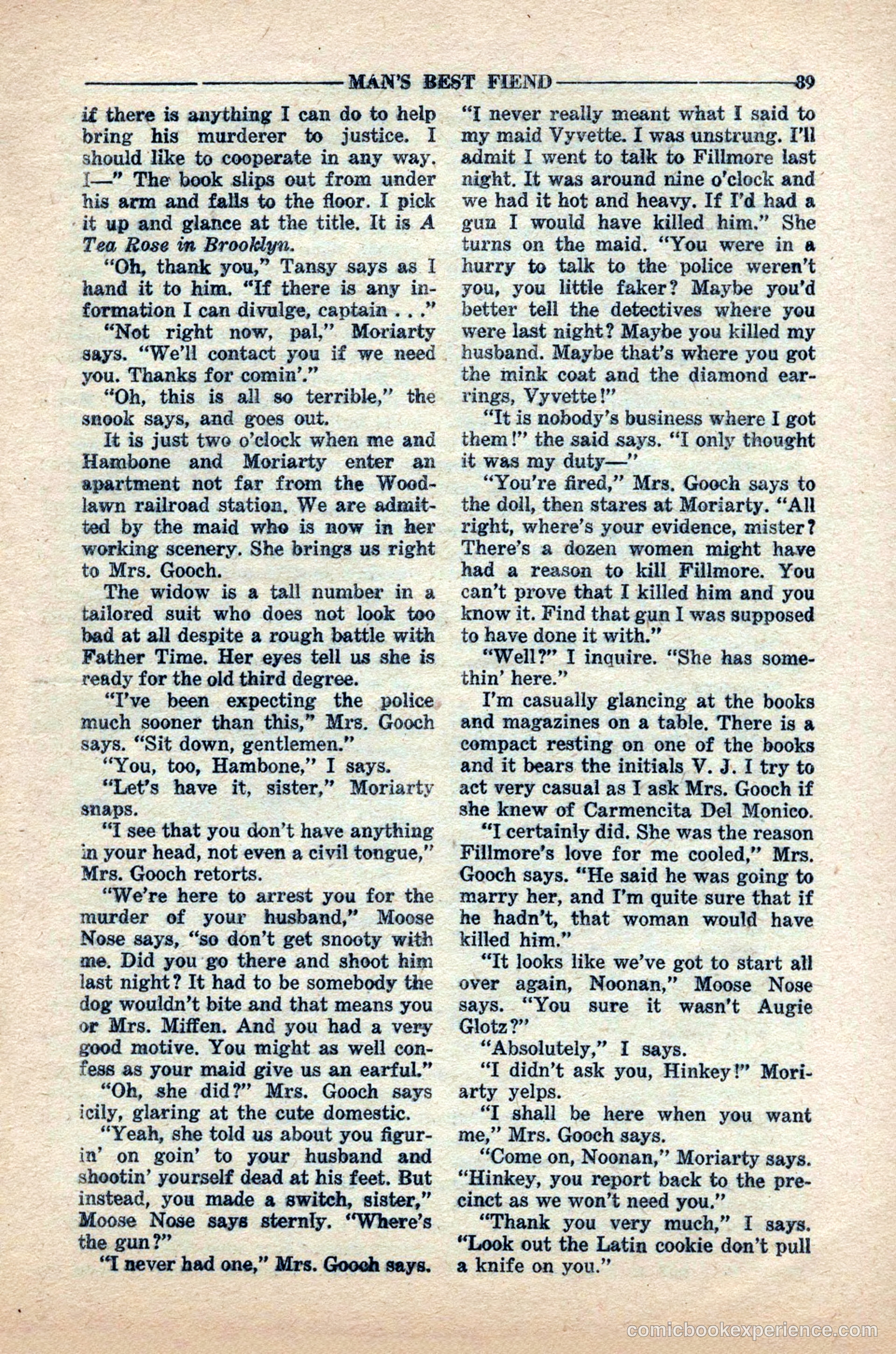10-Story Detective Magazine, April 1949 — page 91 of 100