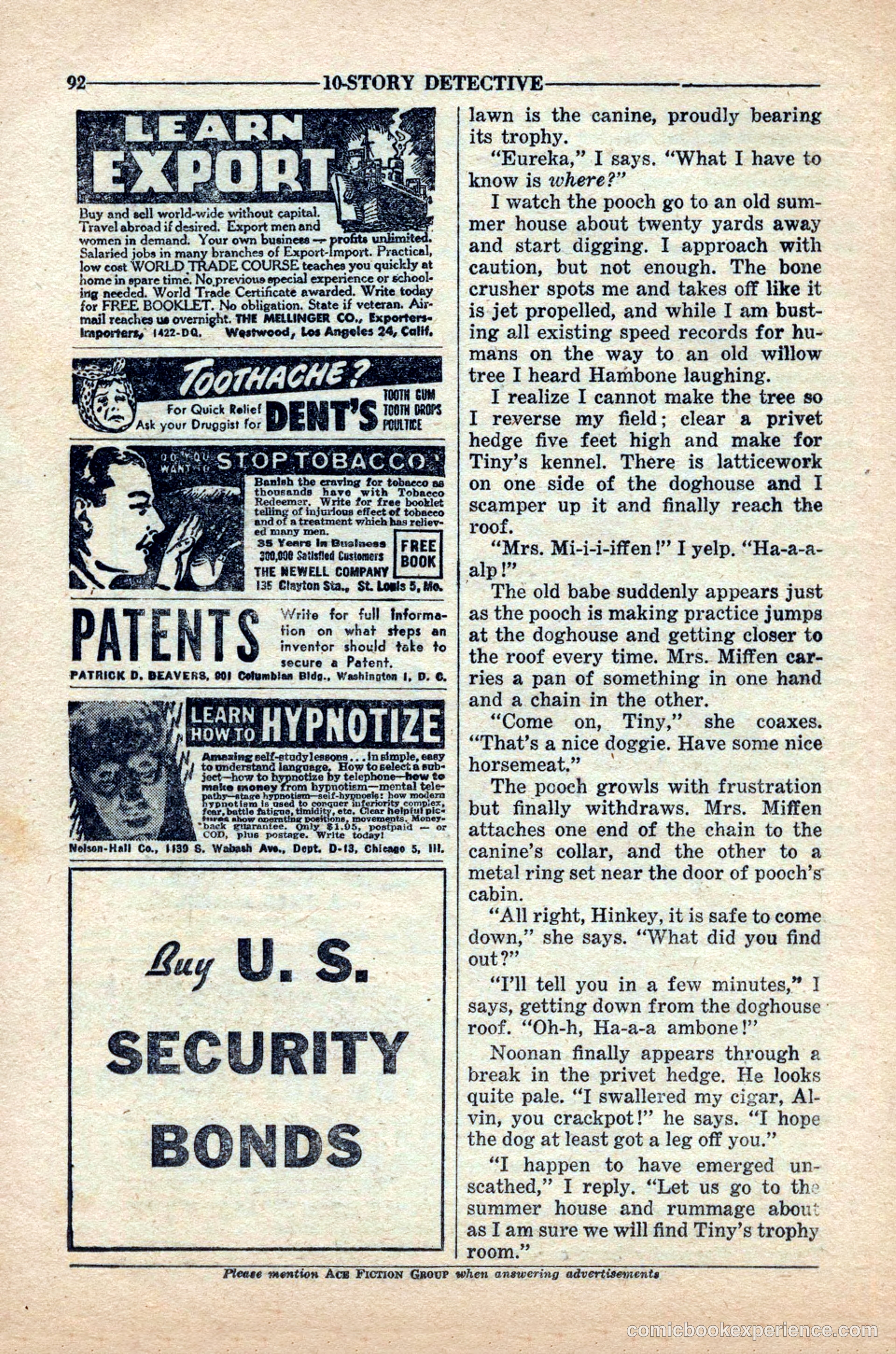 10-Story Detective Magazine, April 1949 — page 94 of 100