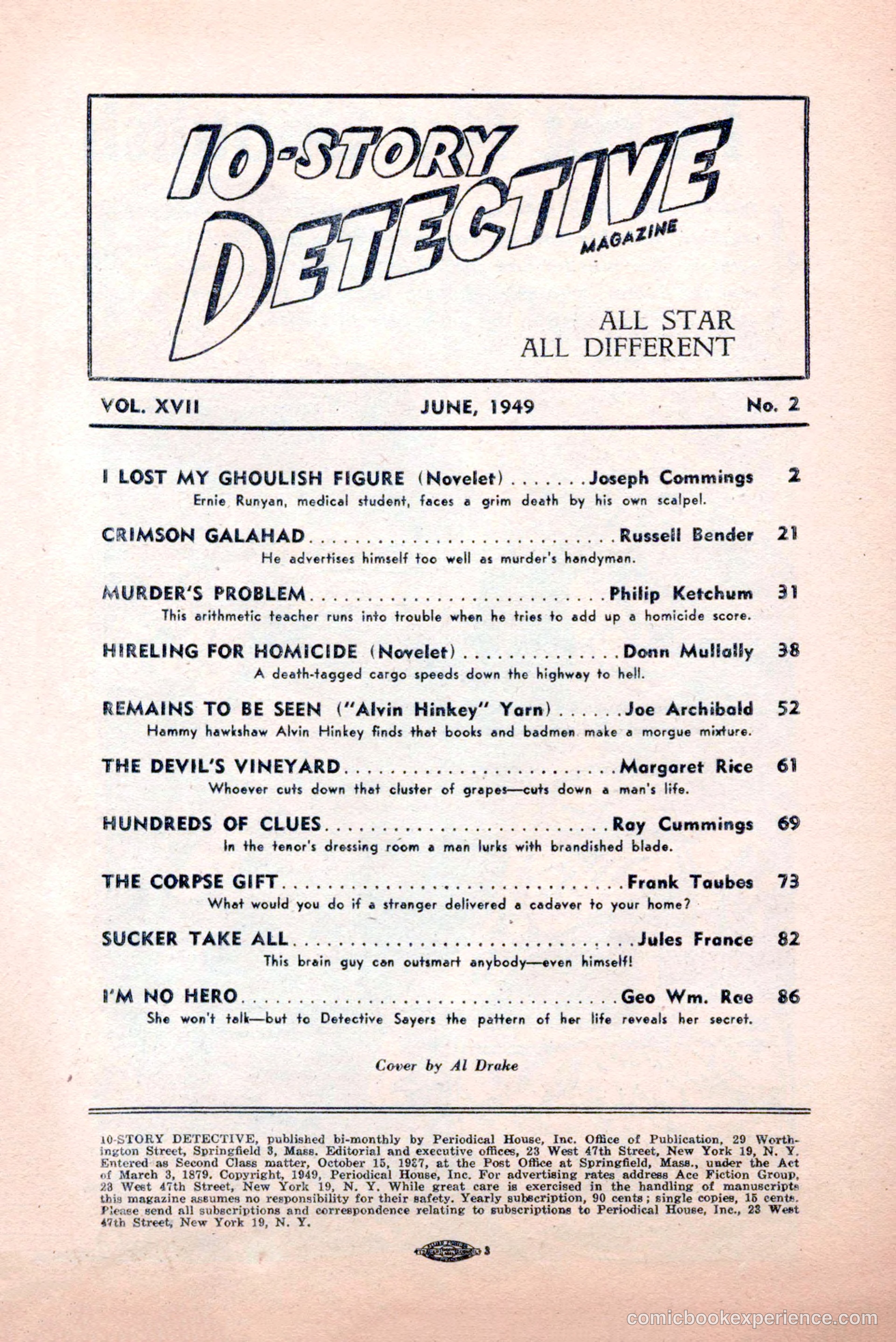 10-Story Detective, June 1949 — page 3 of 100