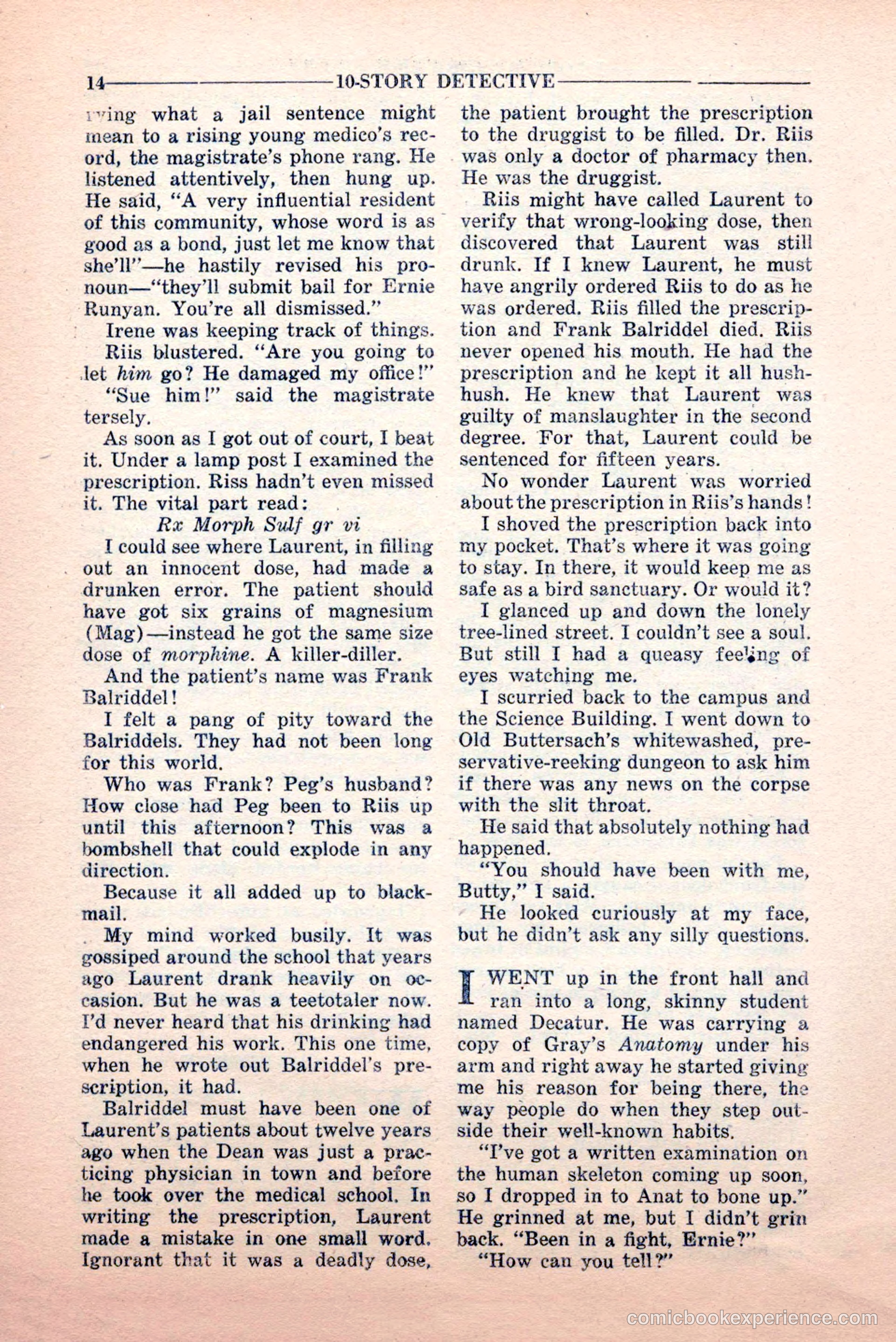10-Story Detective, June 1949 — page 16 of 100