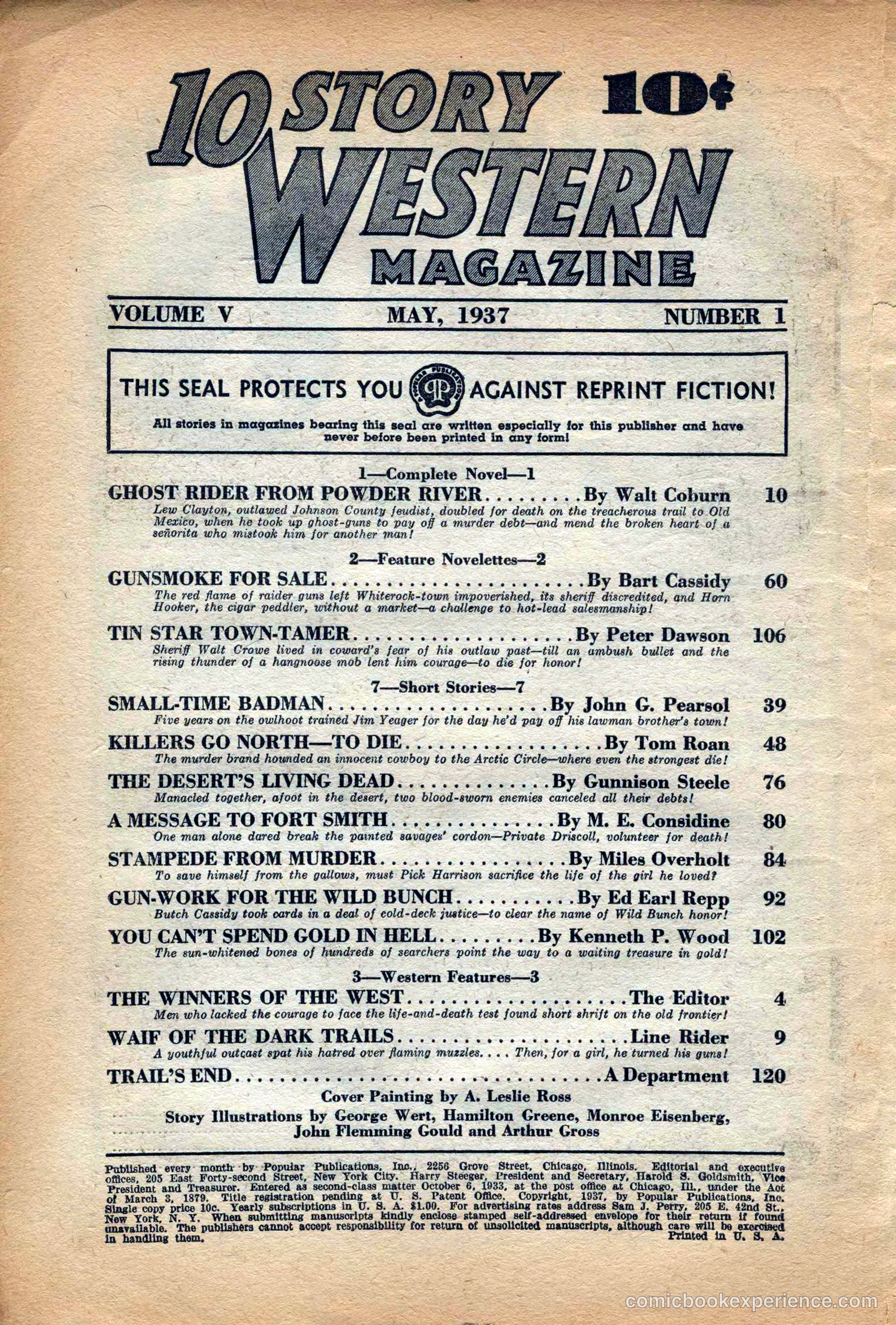 10 Story Western Magazine, May 1937 — page 4 of 132