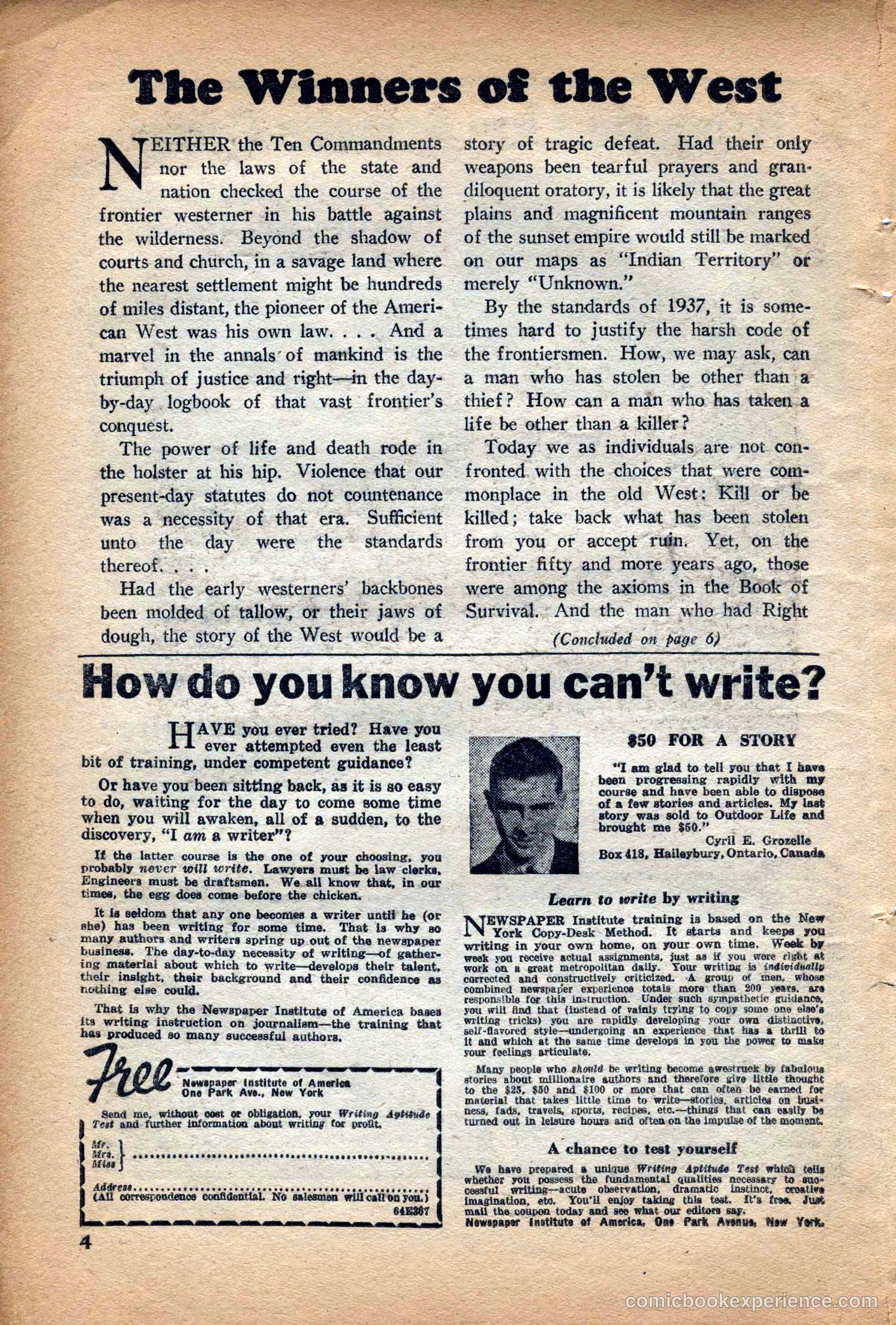 10 Story Western Magazine, May 1937 — page 6 of 132