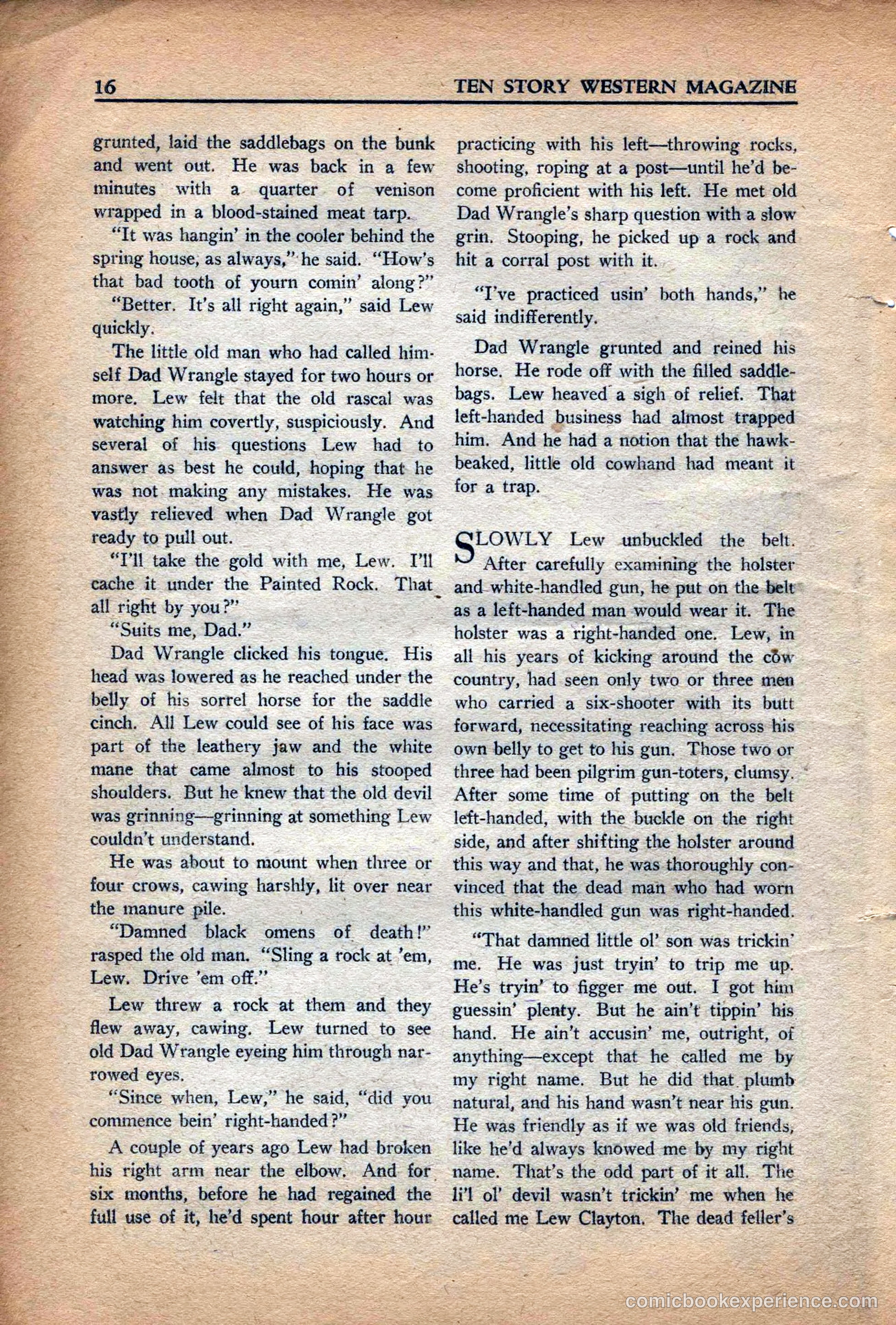 10 Story Western Magazine, May 1937 — page 18 of 132
