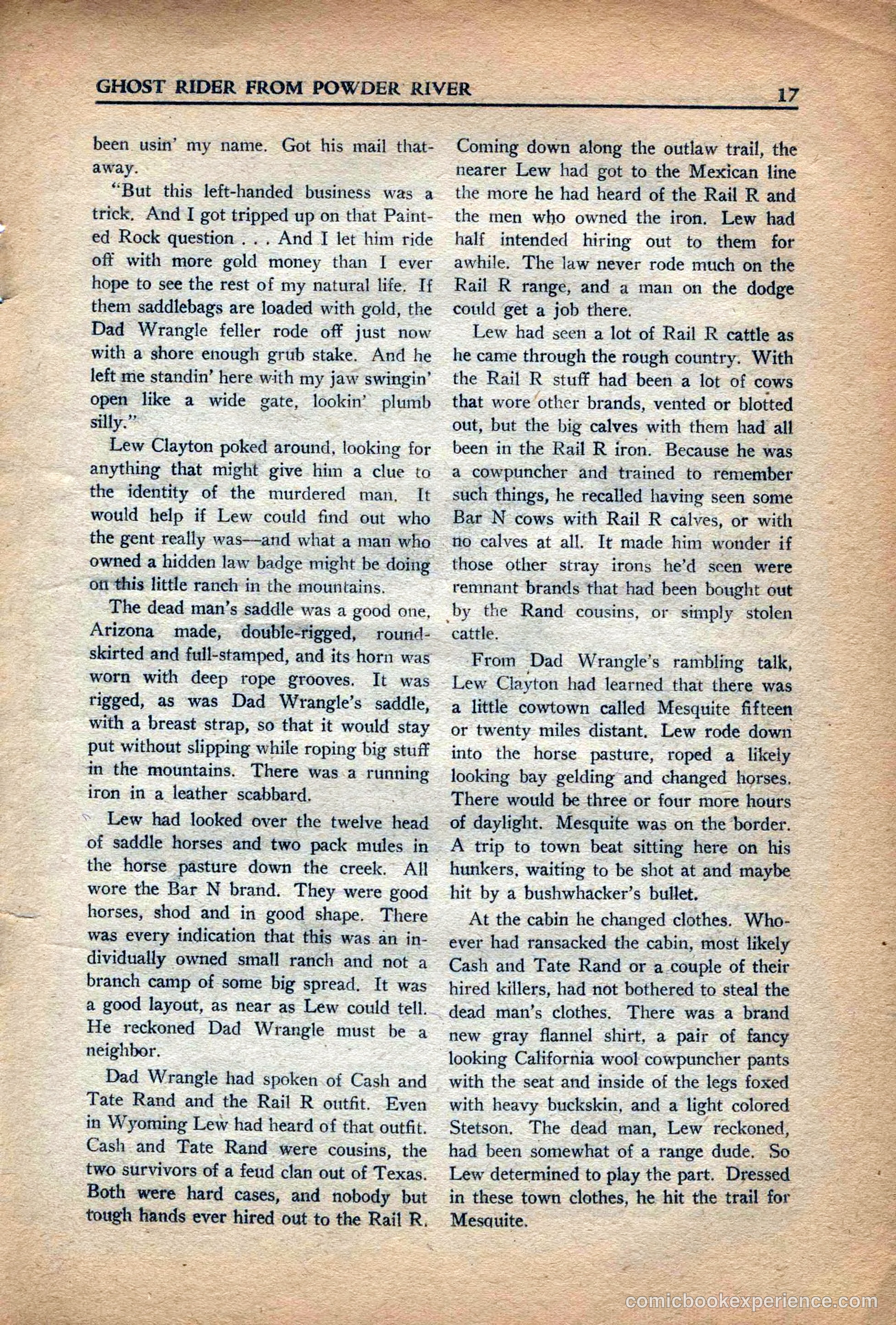 10 Story Western Magazine, May 1937 — page 19 of 132