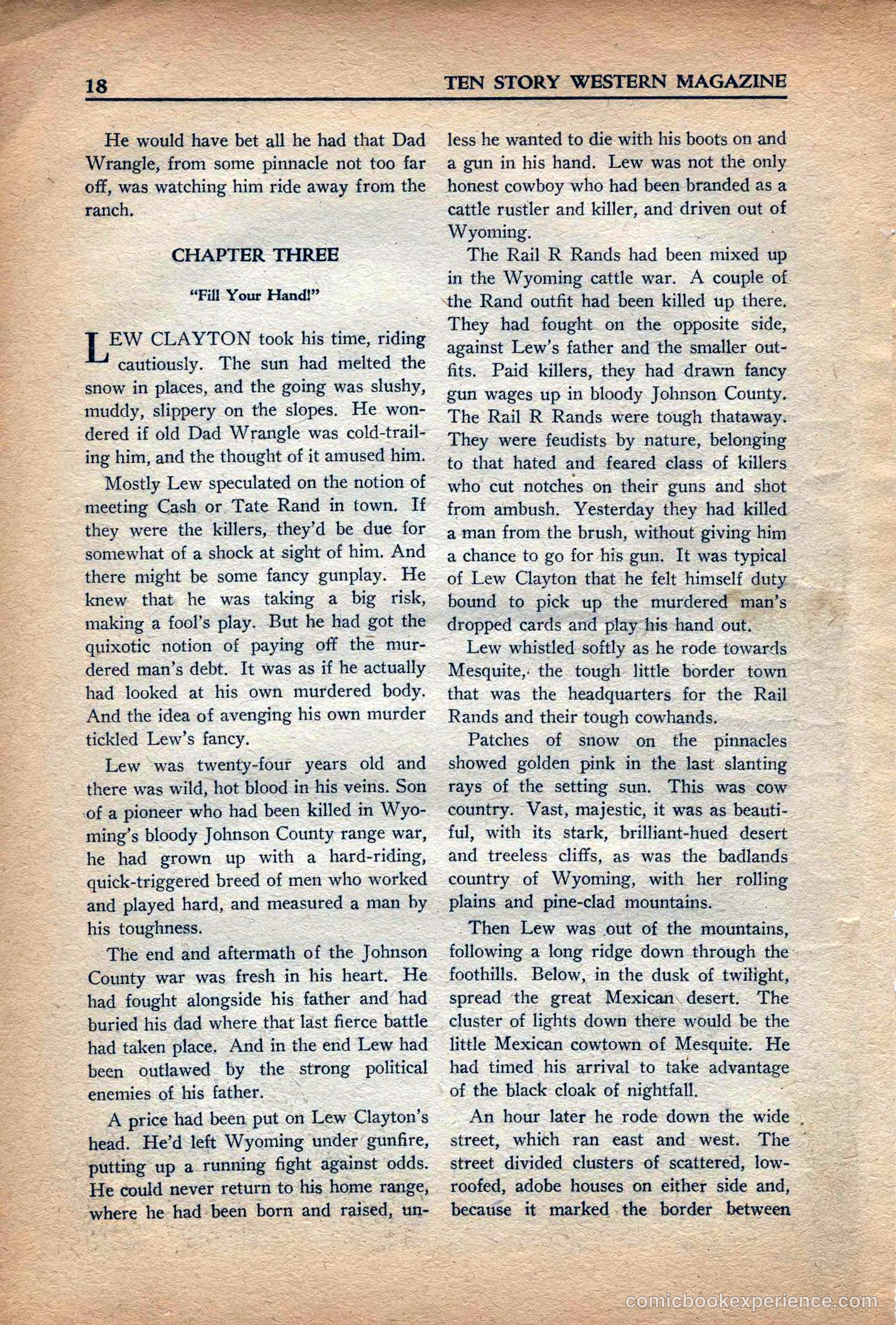 10 Story Western Magazine, May 1937 — page 20 of 132