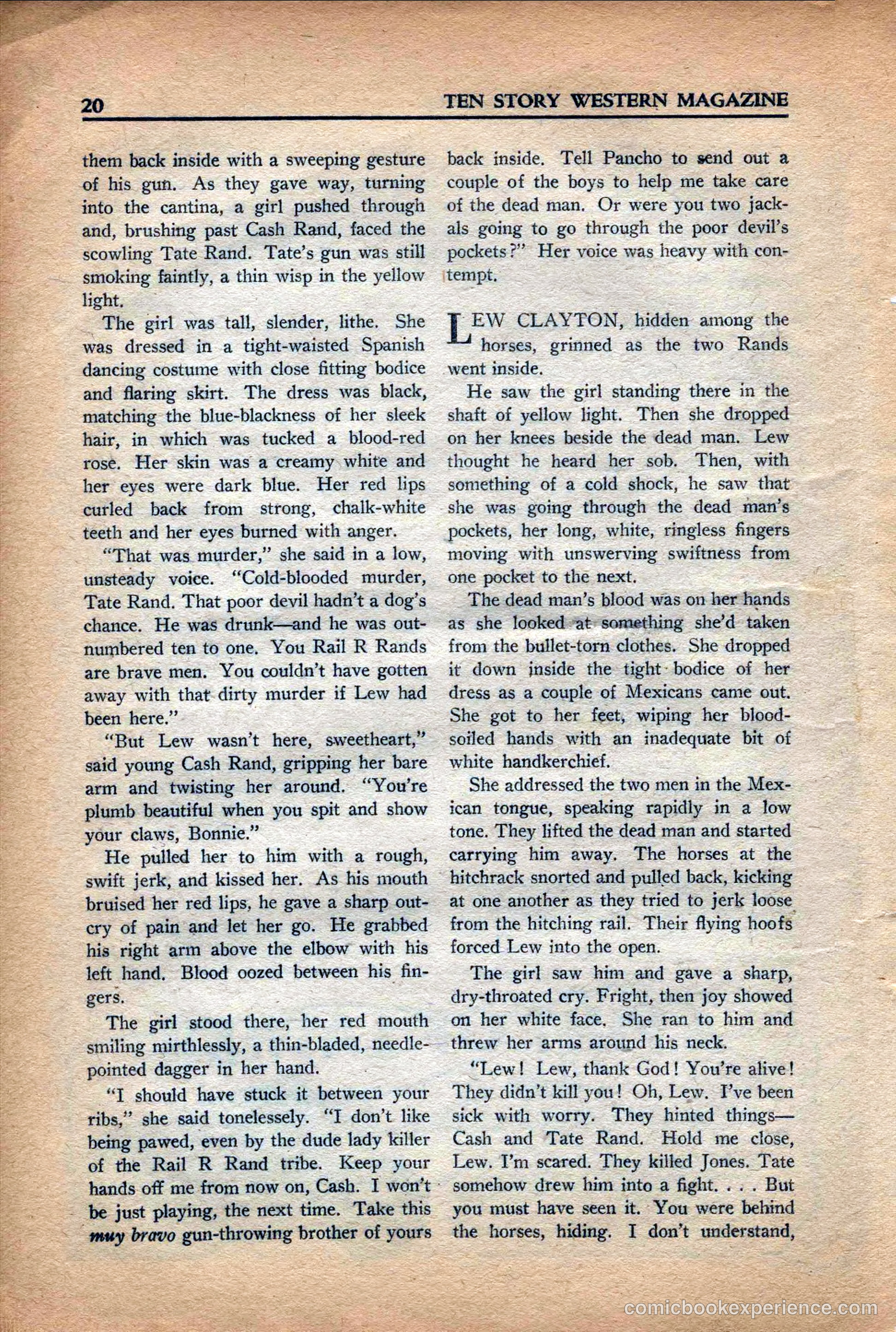 10 Story Western Magazine, May 1937 — page 22 of 132