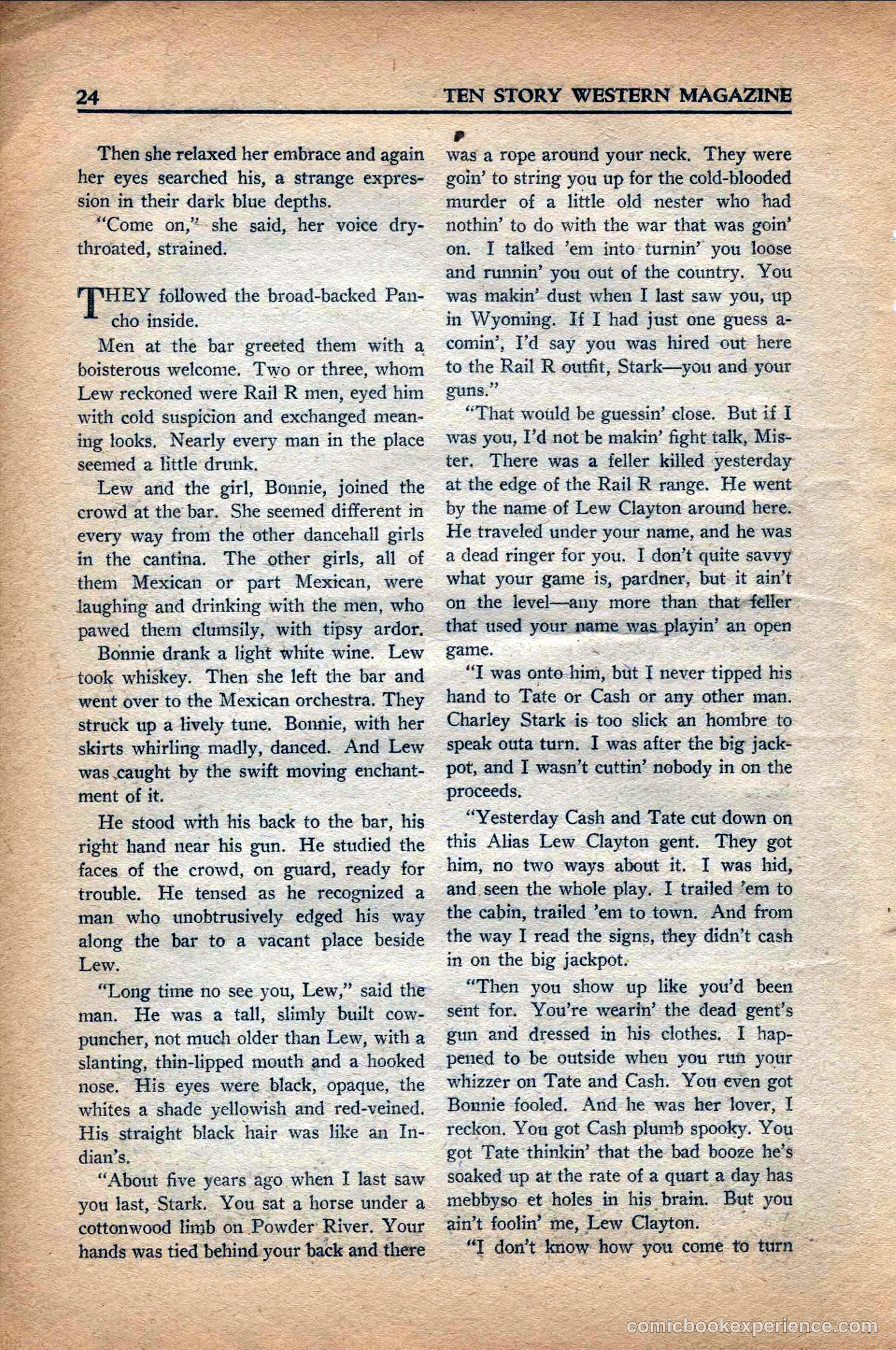 10 Story Western Magazine, May 1937 — page 26 of 132