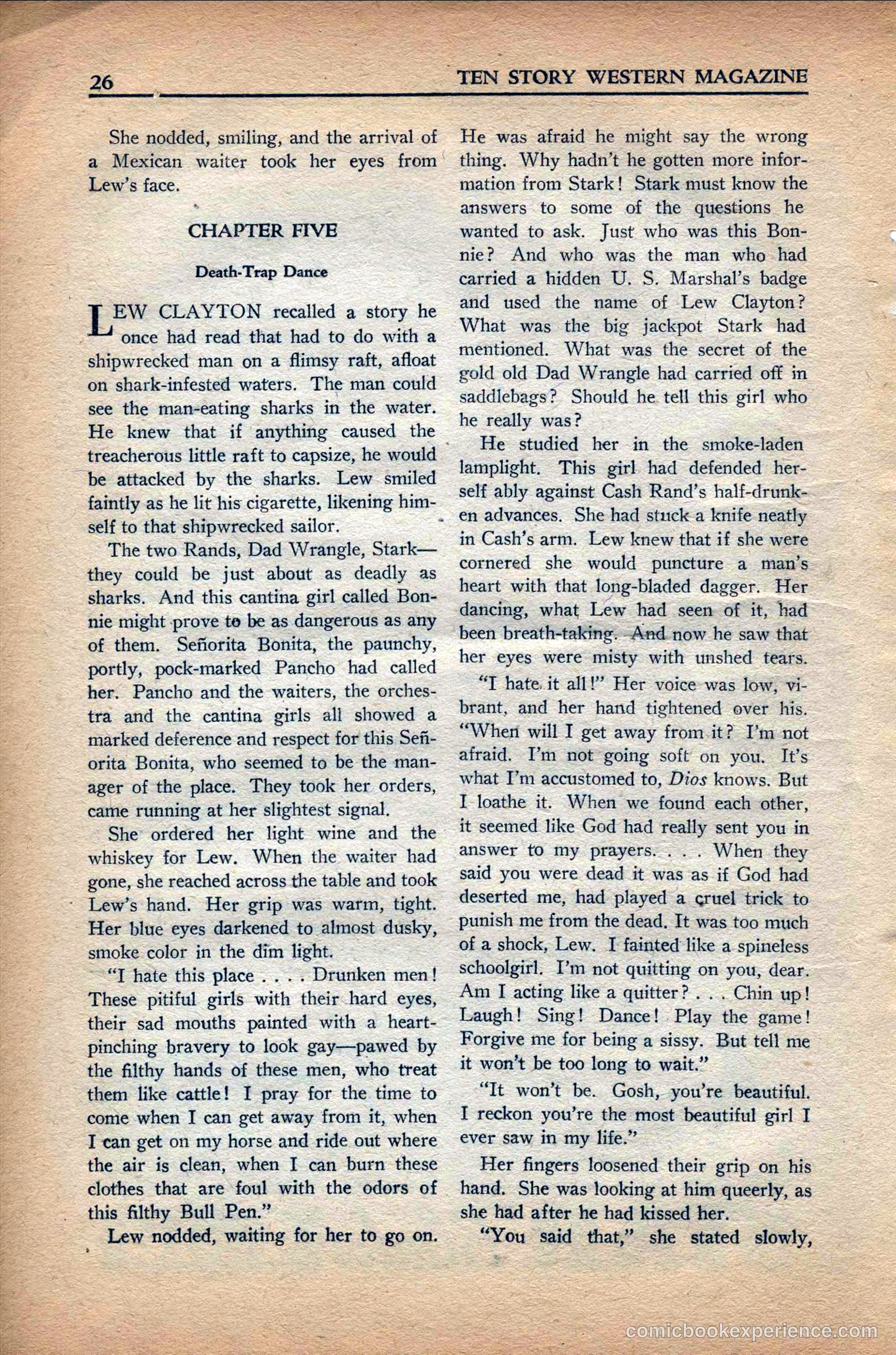 10 Story Western Magazine, May 1937 — page 28 of 132