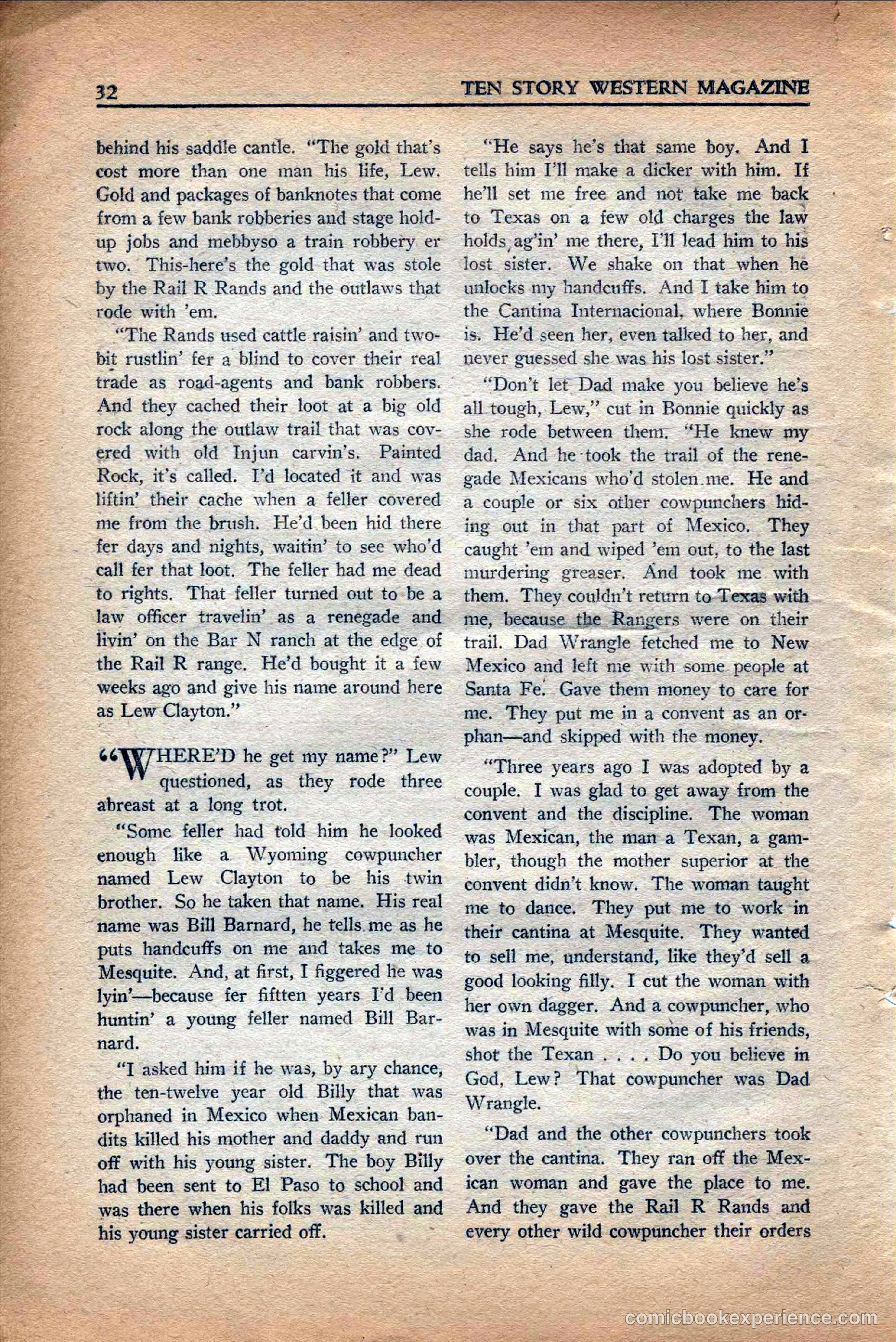 10 Story Western Magazine, May 1937 — page 34 of 132