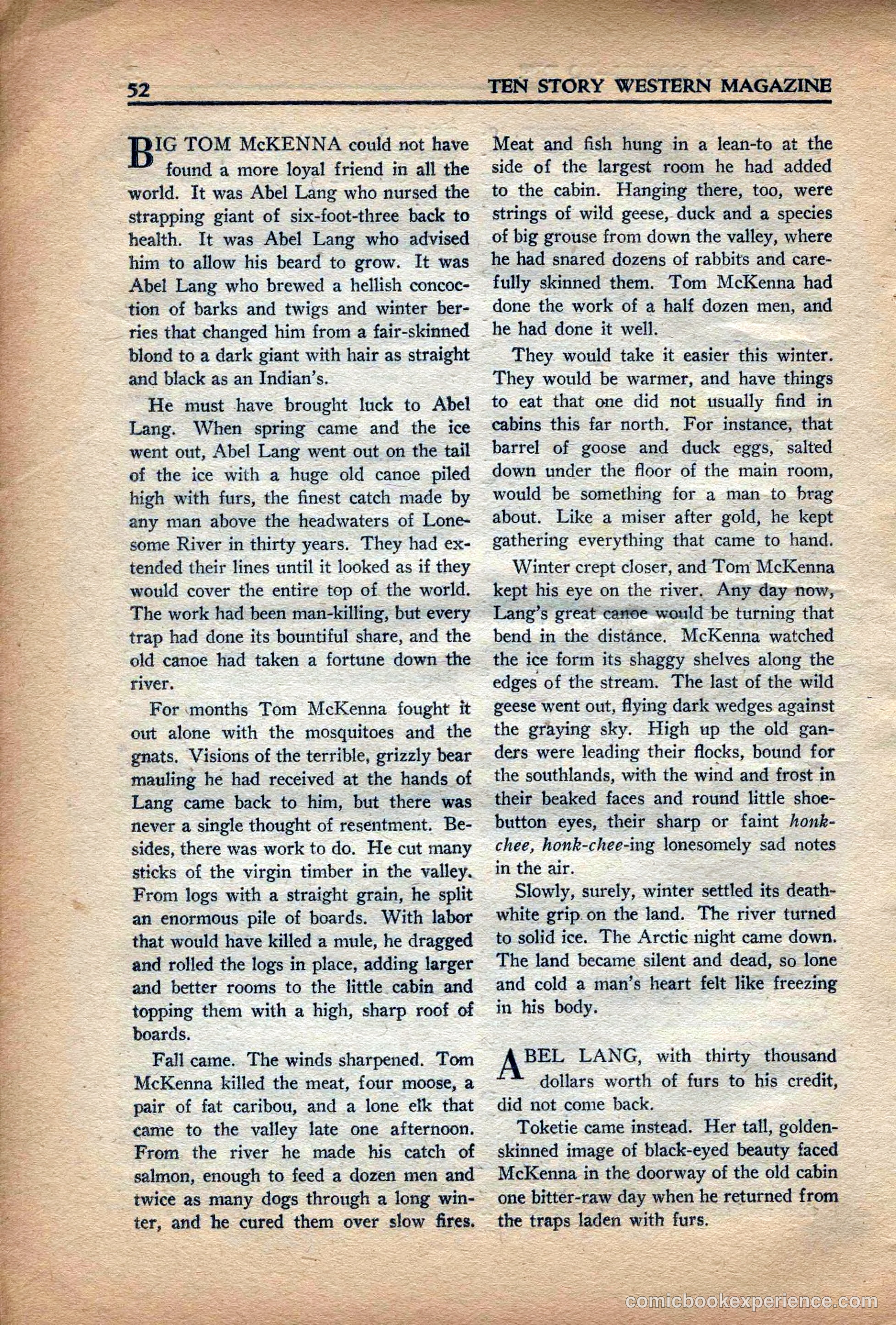 10 Story Western Magazine, May 1937 — page 54 of 132