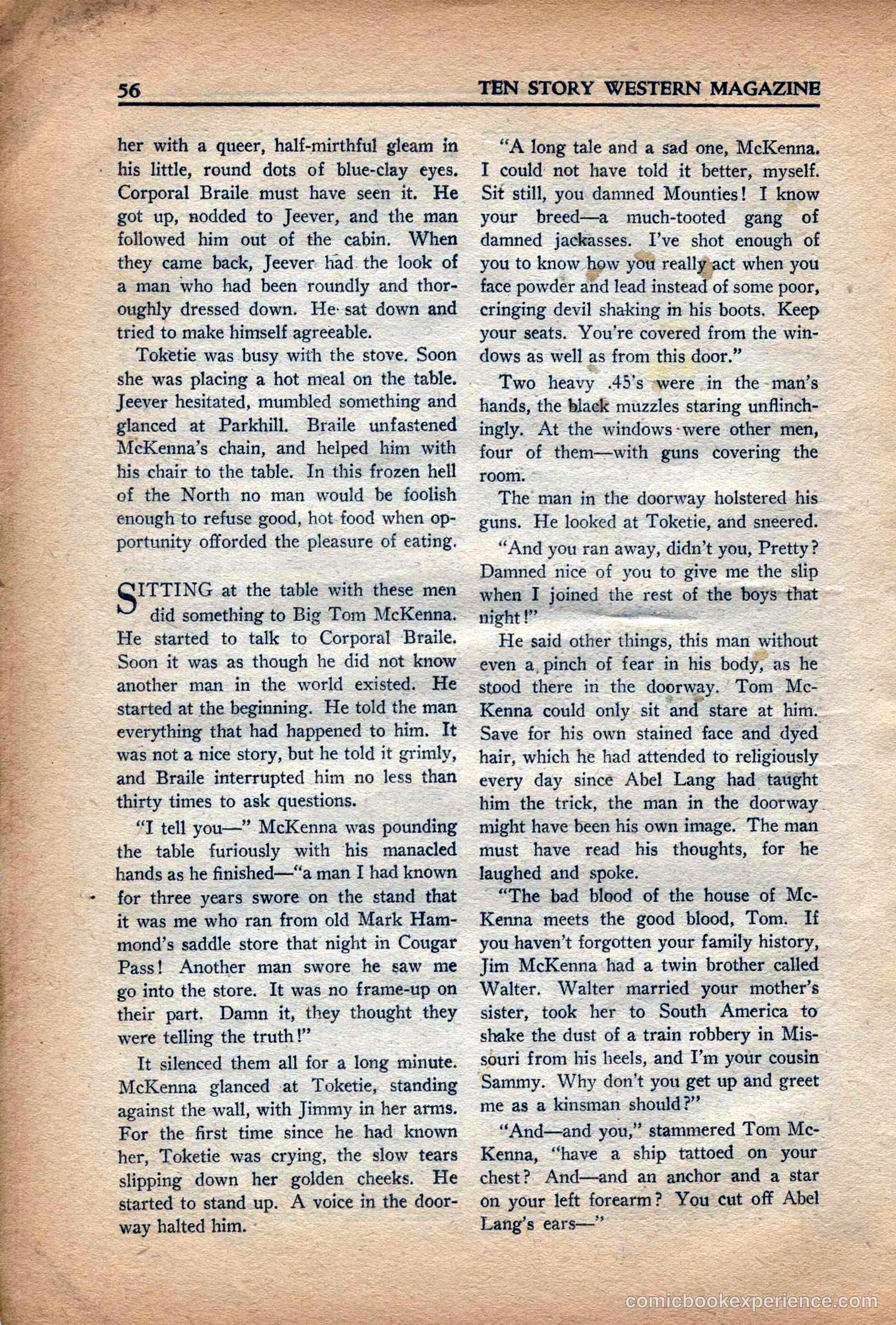 10 Story Western Magazine, May 1937 — page 58 of 132