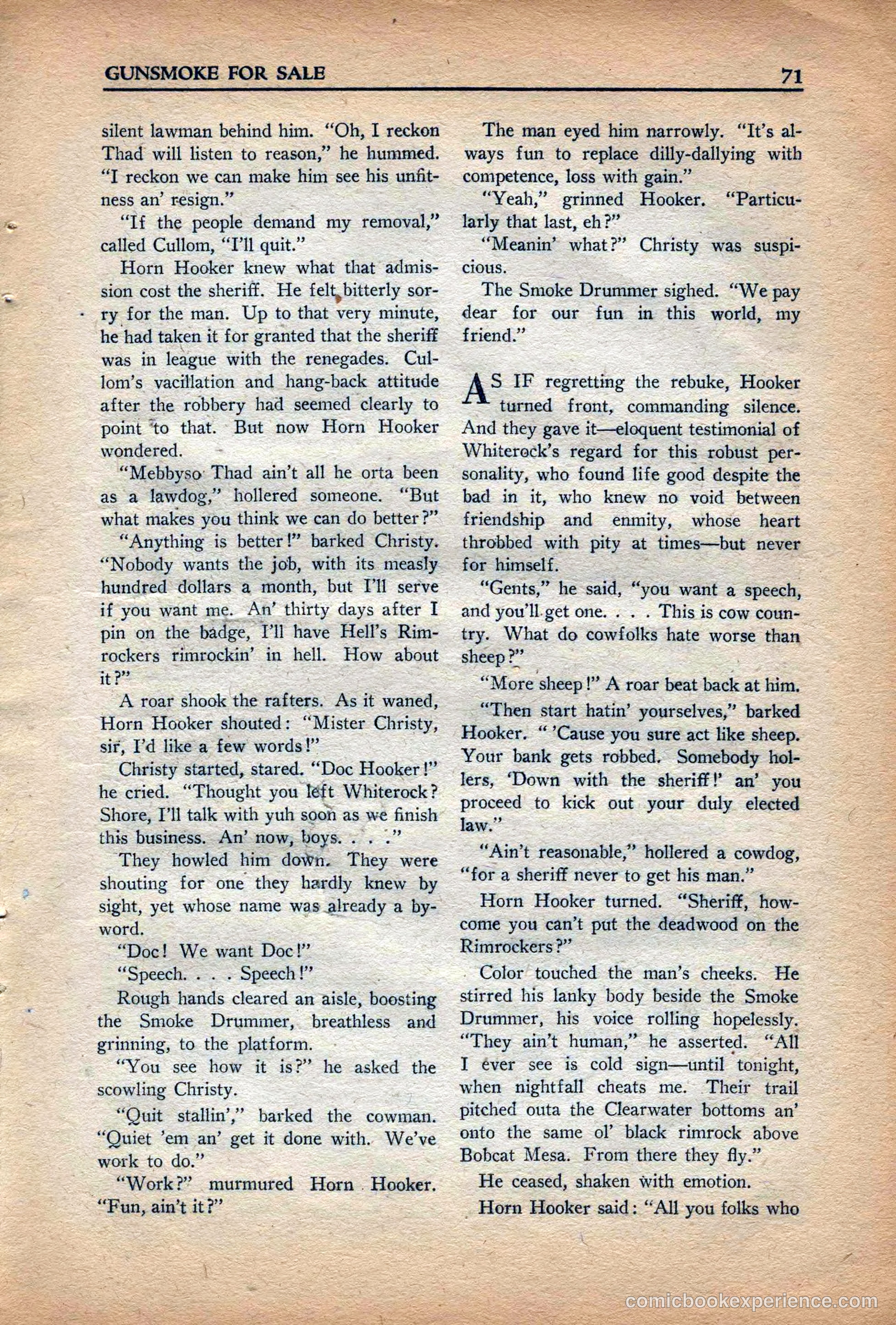10 Story Western Magazine, May 1937 — page 73 of 132