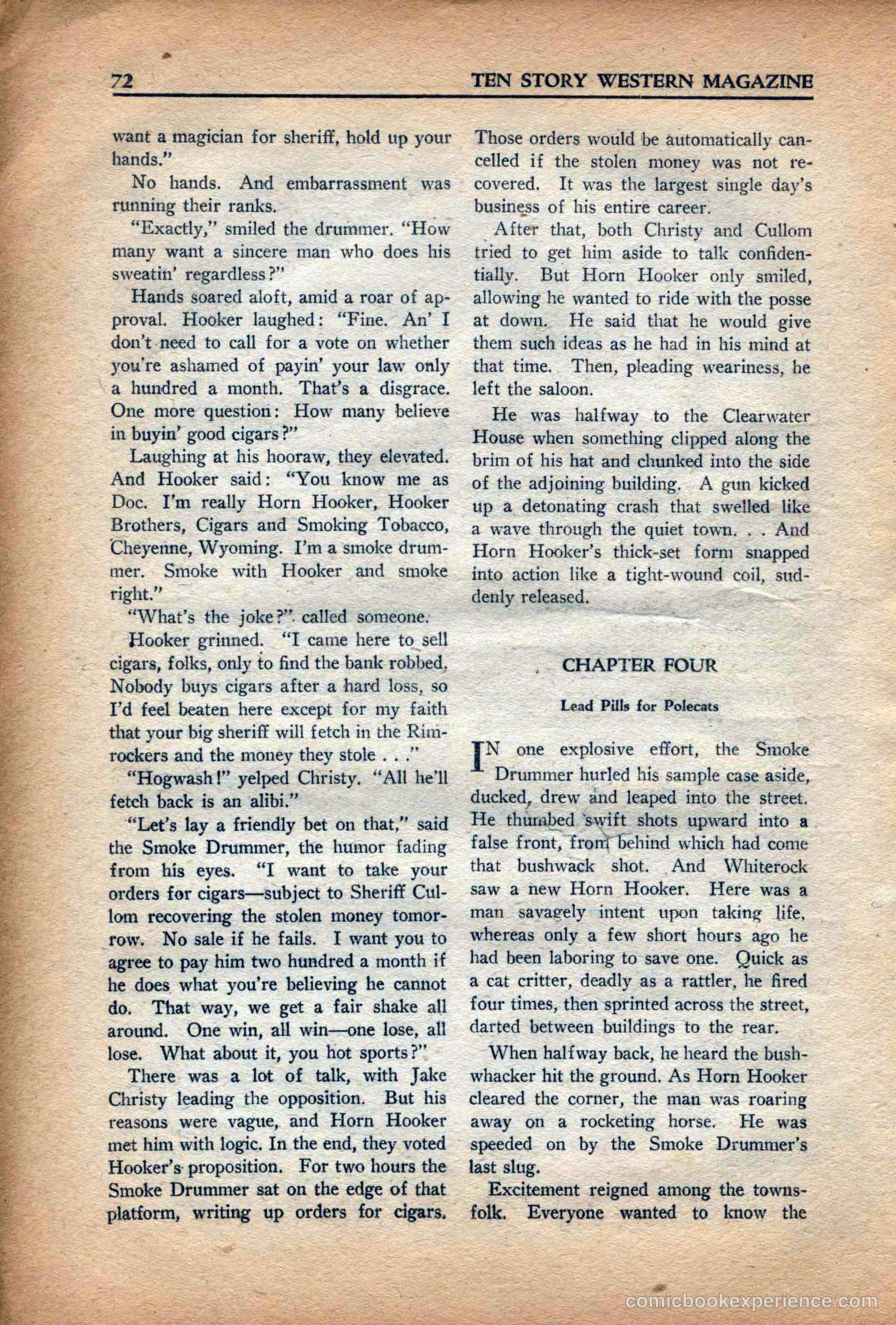 10 Story Western Magazine, May 1937 — page 74 of 132