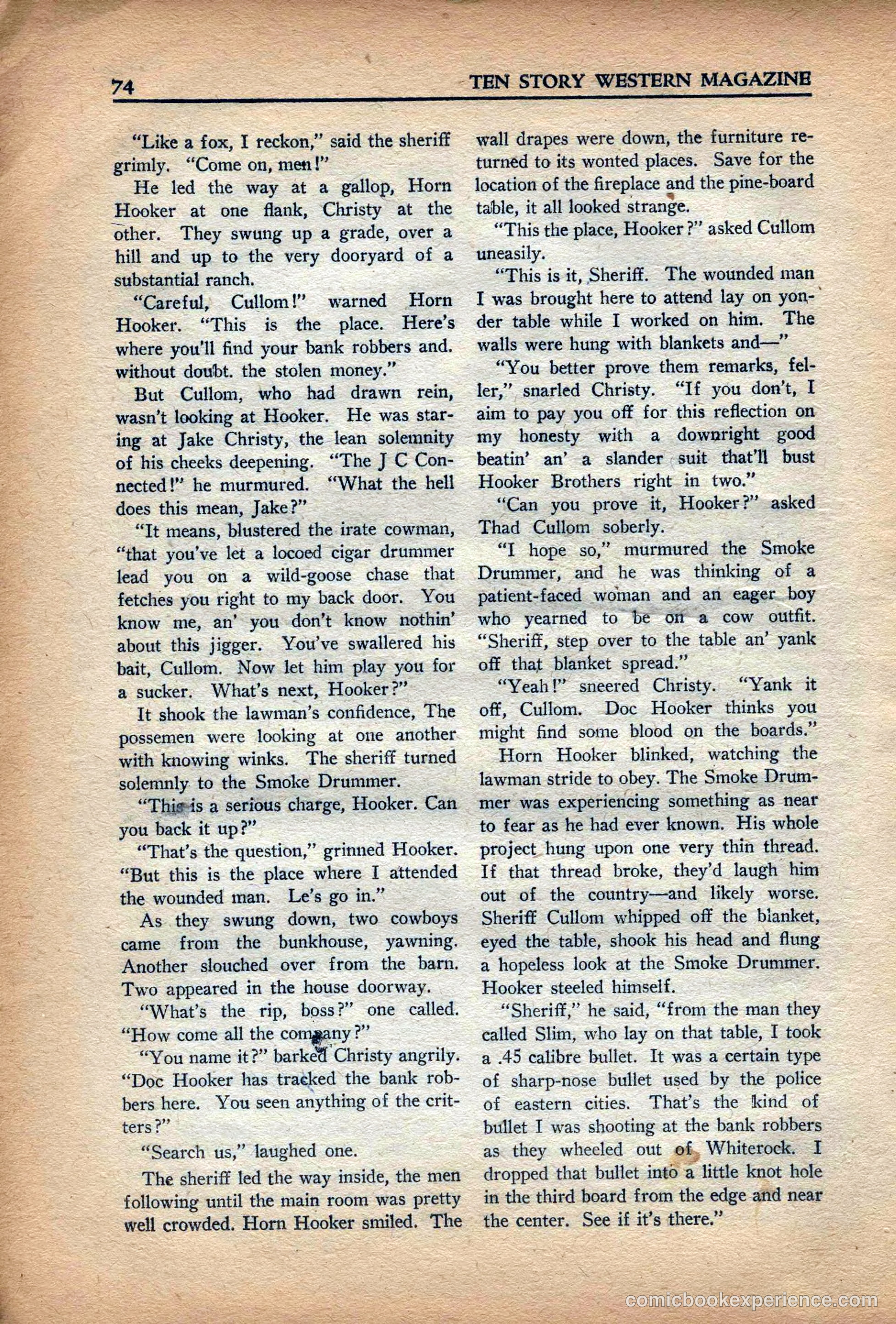 10 Story Western Magazine, May 1937 — page 76 of 132
