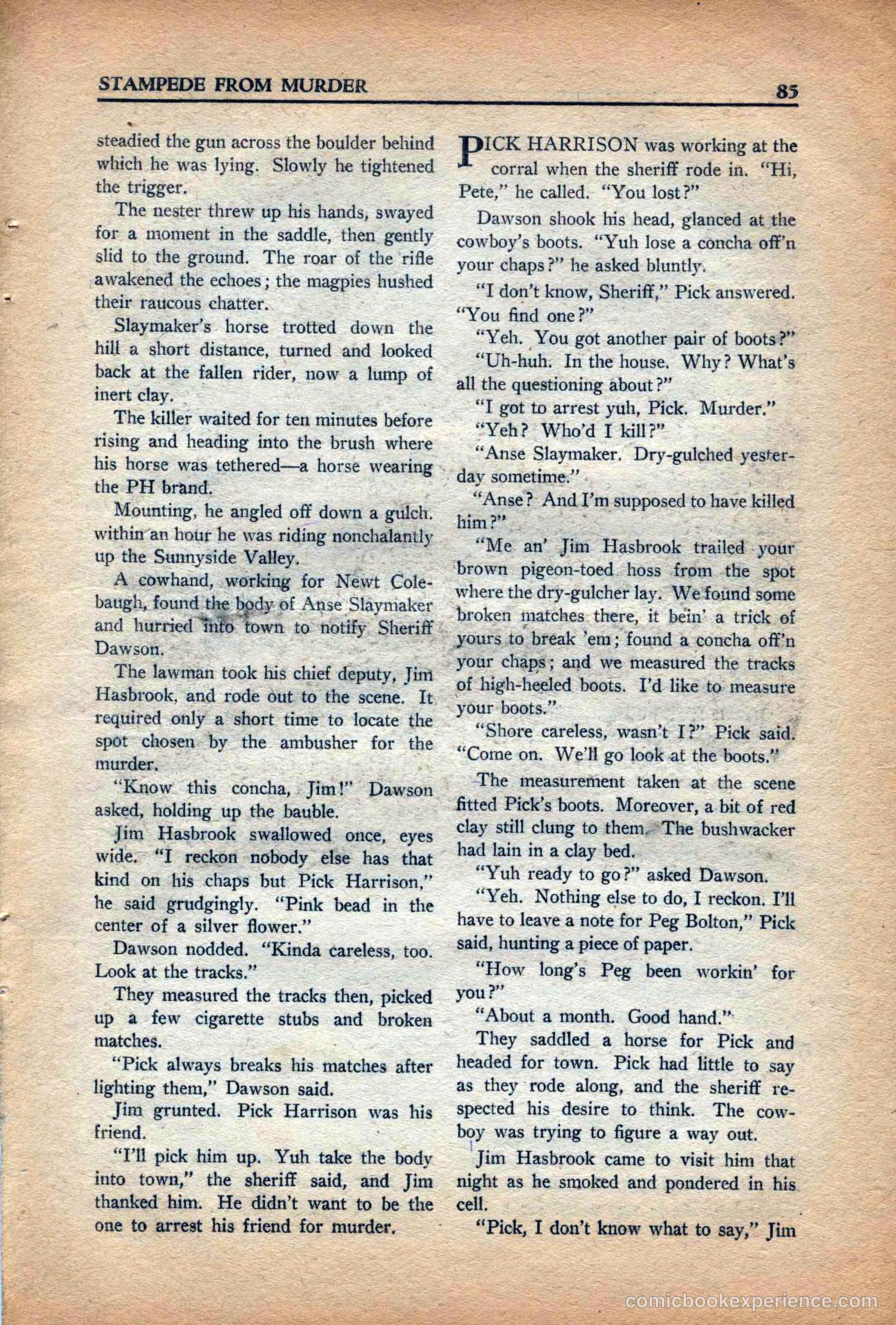 10 Story Western Magazine, May 1937 — page 87 of 132