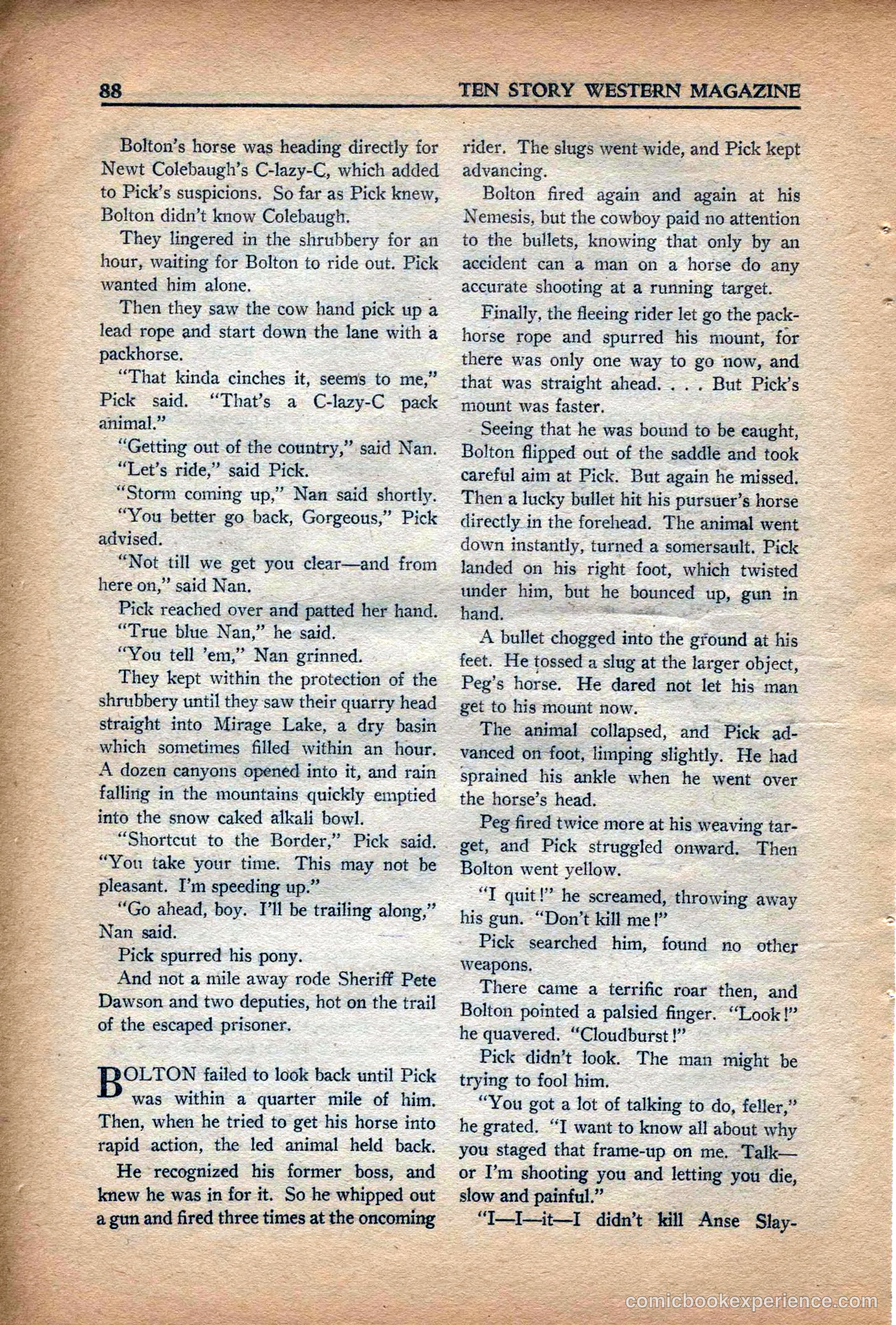 10 Story Western Magazine, May 1937 — page 90 of 132
